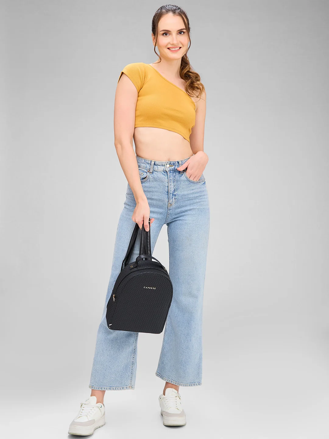 Caprese Riva Medium Black Backpack - Image 2