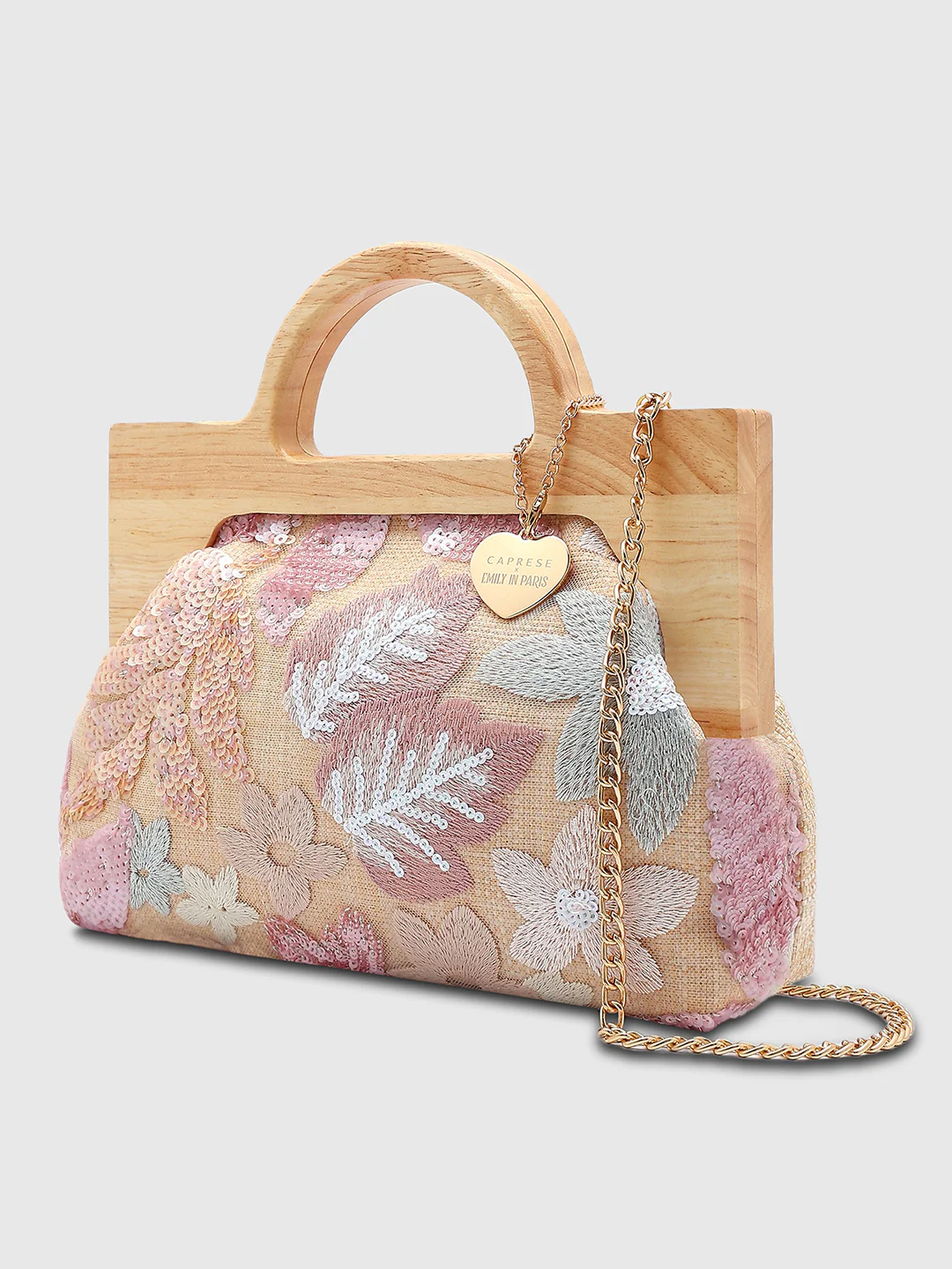 Caprese Riyo Medium Lilac Clutch Bag - Image 12
