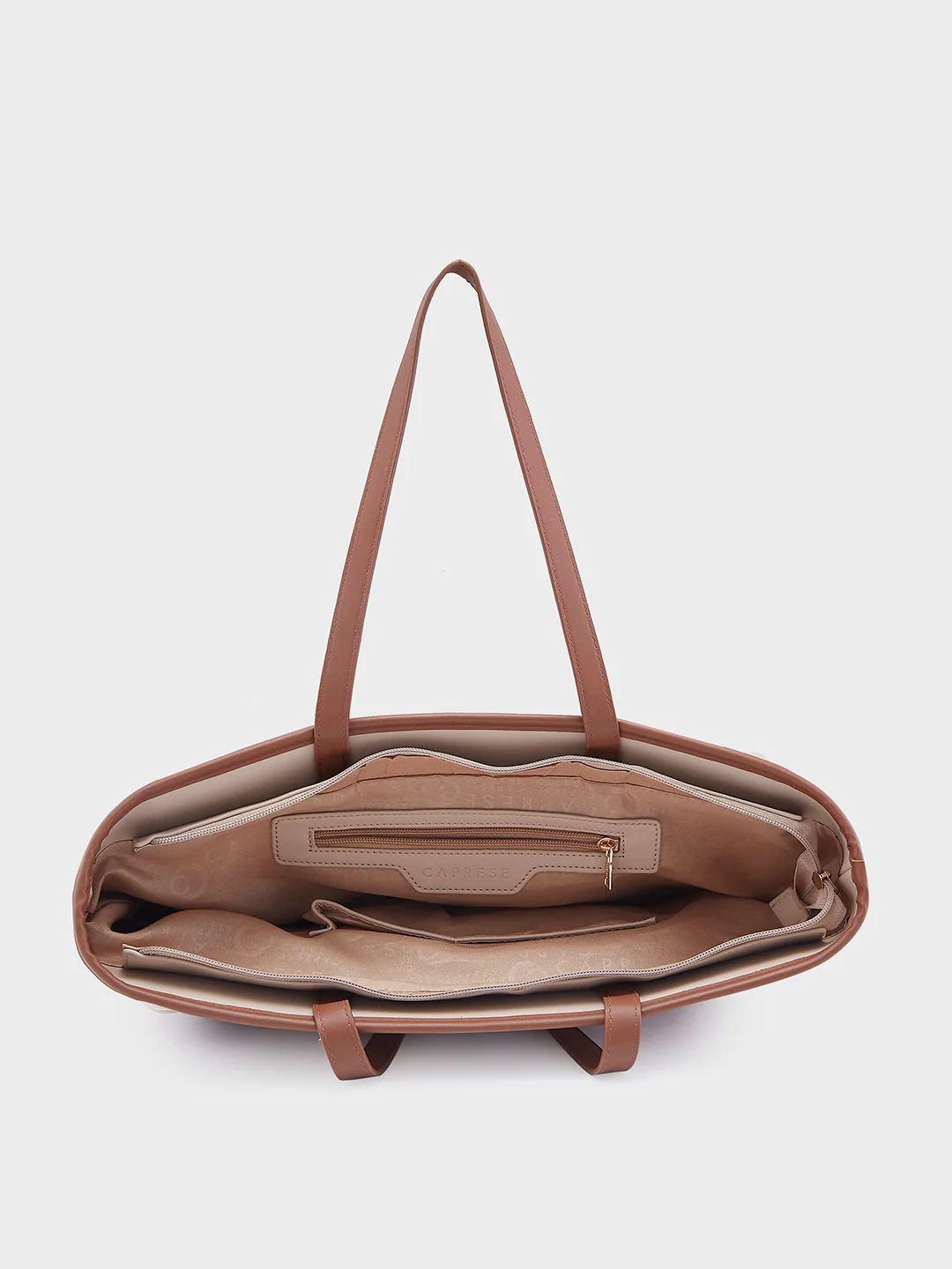 Caprese Roberta Large Beige Tote Bag - Image 10