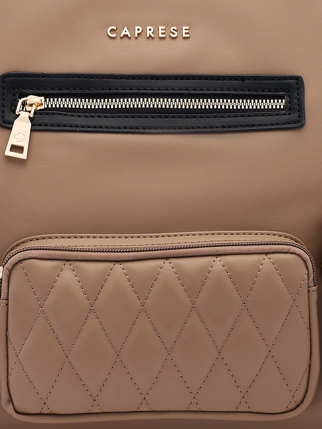 Caprese Roberta Large Taupe Tote Bag - Image 11