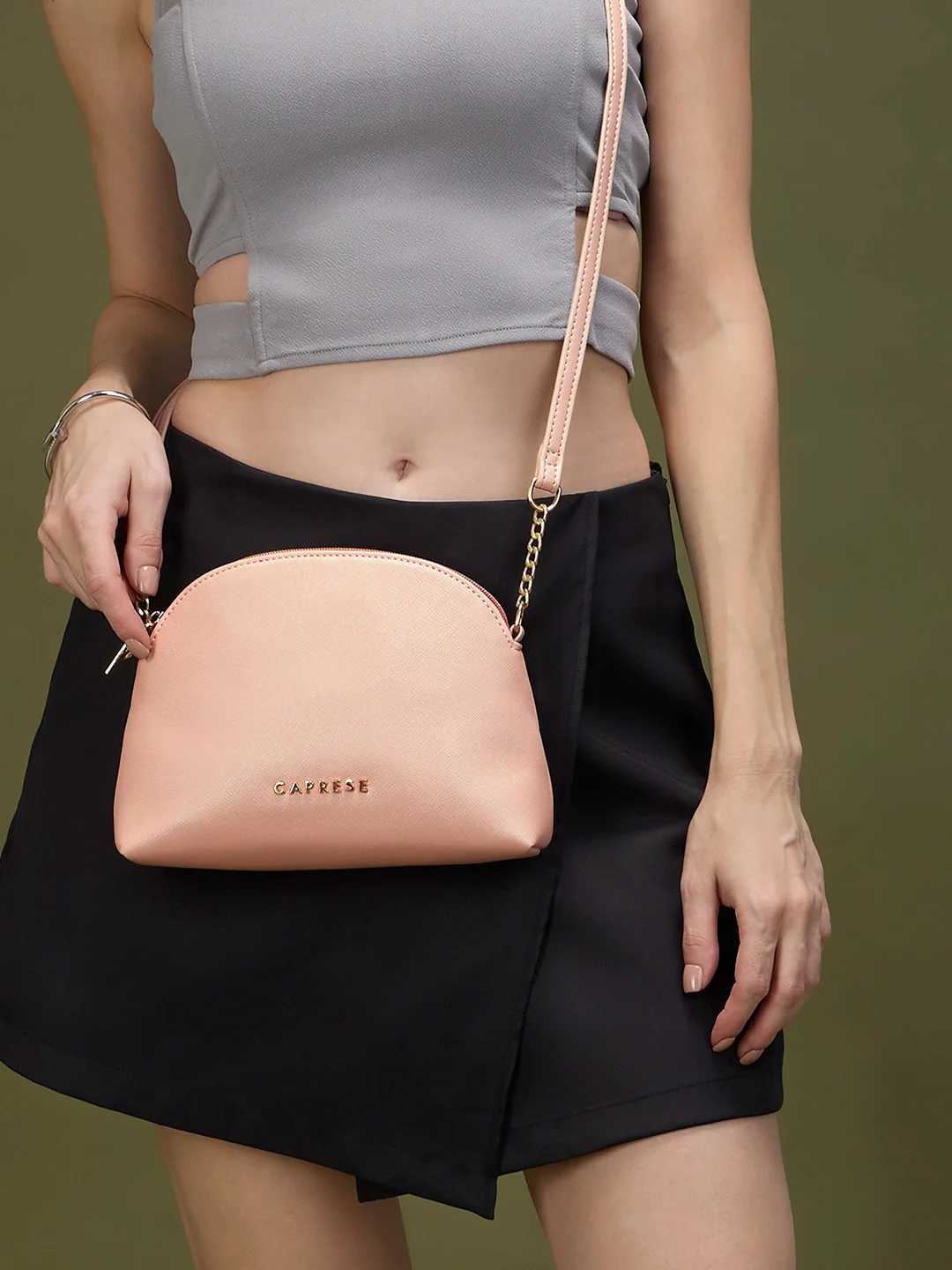 Caprese Romano Medium Cosmetic Pink
 Sling - Image 9