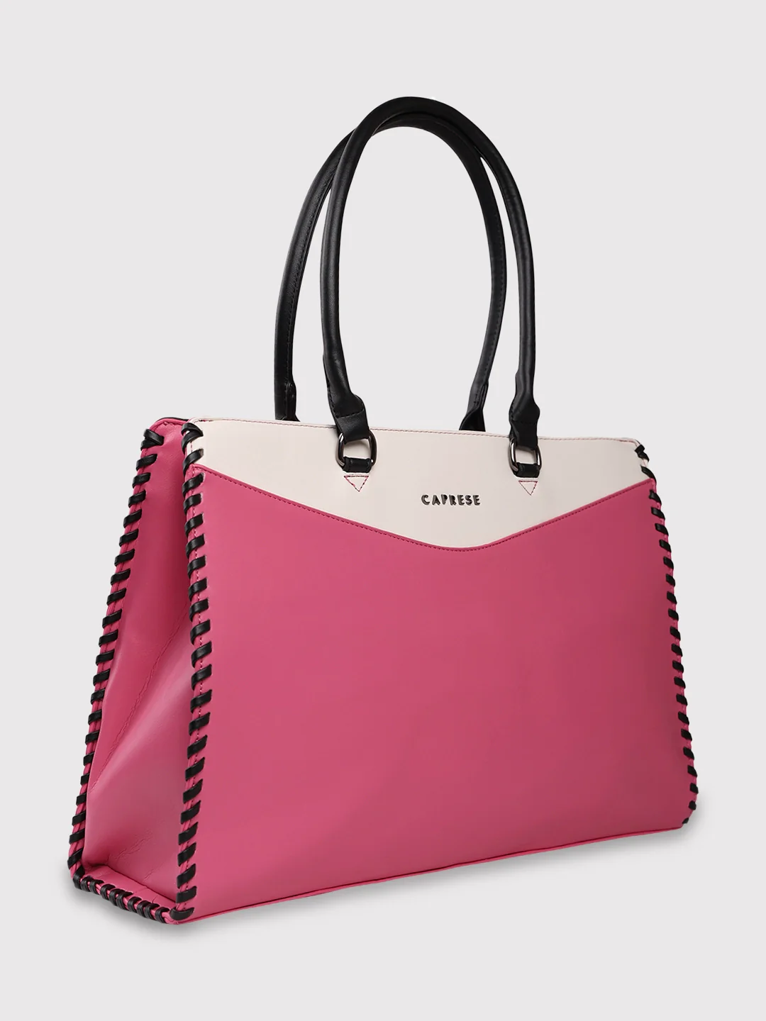 Caprese Rome Large Flamingo Laptop Satchel Bag - Image 3
