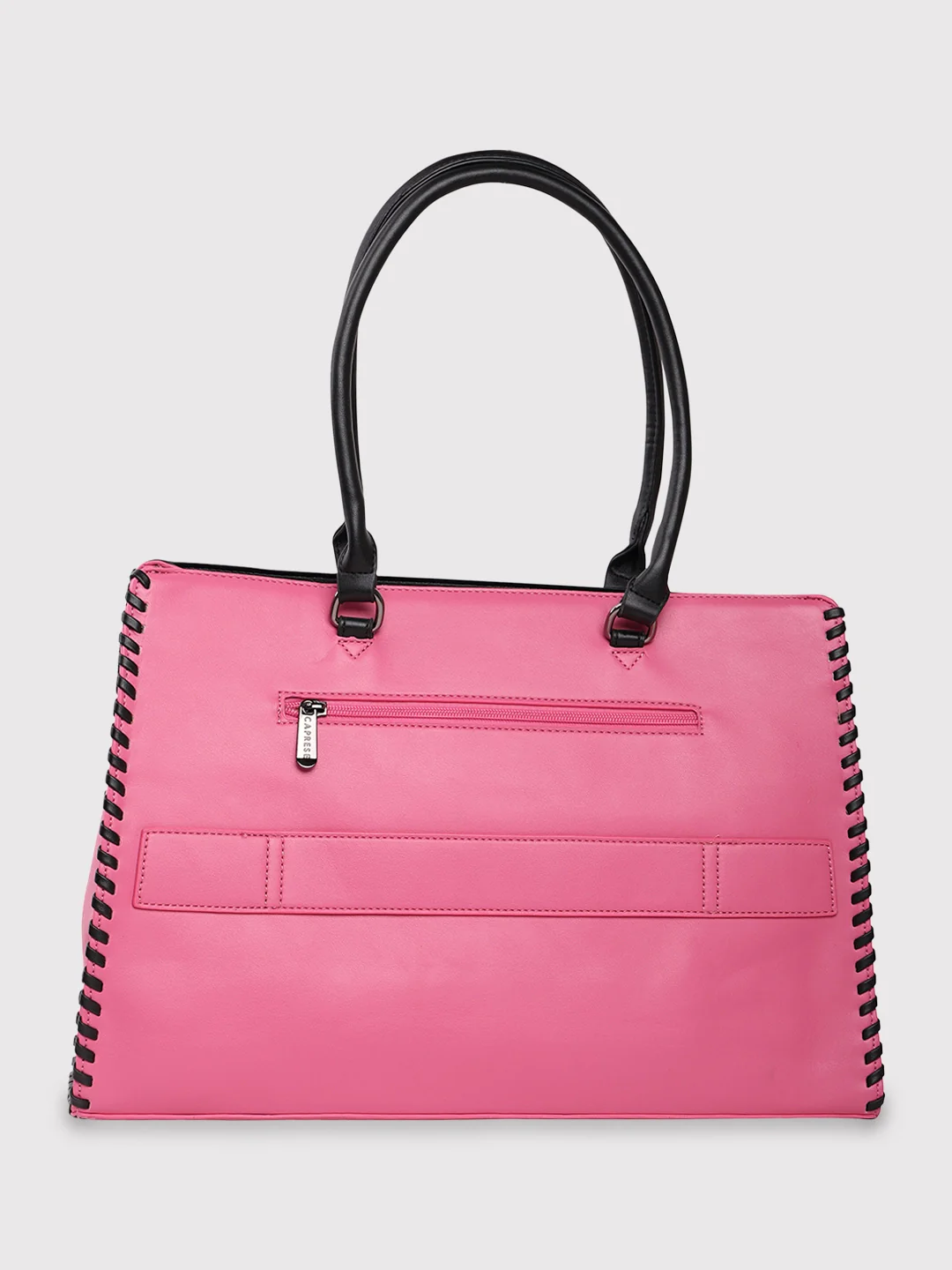 Caprese Rome Large Flamingo Laptop Satchel Bag - Image 4