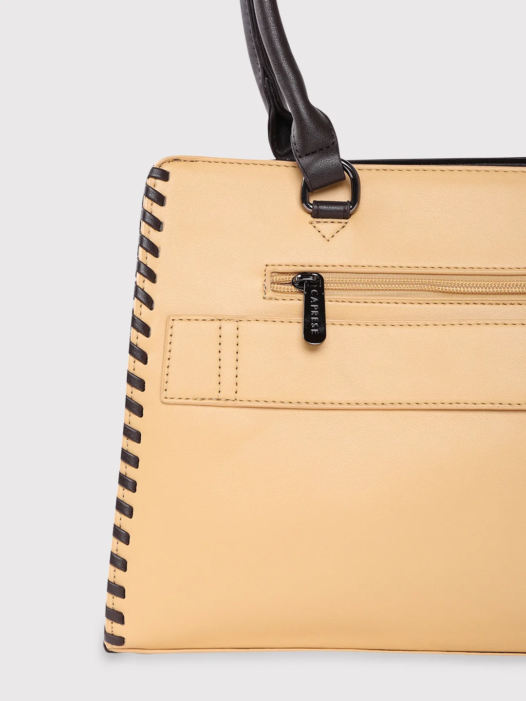 Caprese Rome Medium Yellow Satchel Bag - Image 11