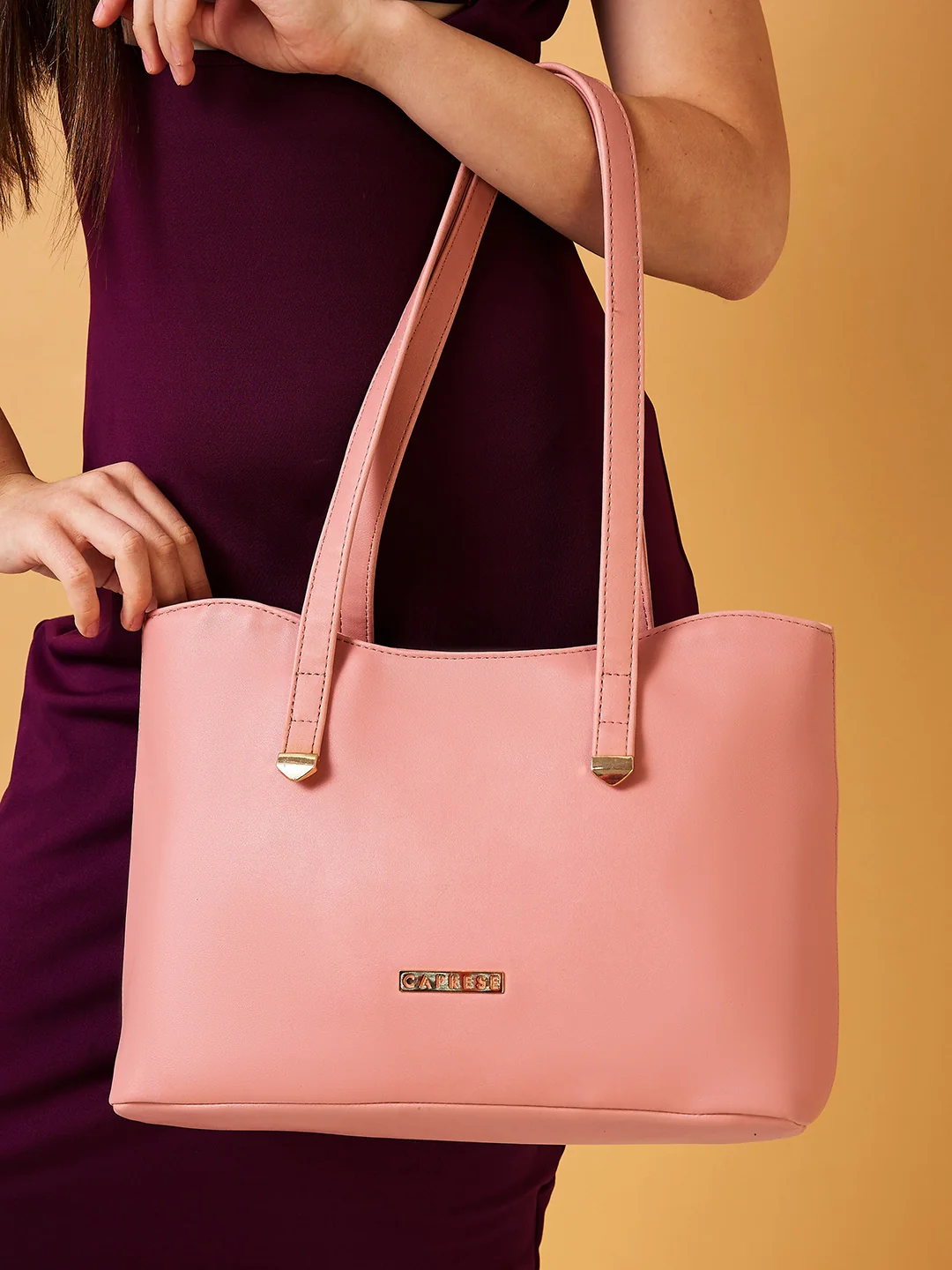 Caprese Romea Medium Blush Tote Bag - Image 10