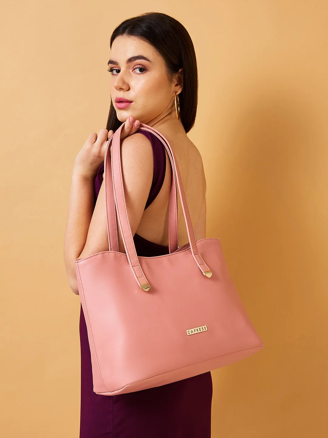 Caprese Romea Medium Blush Tote Bag - Image 11