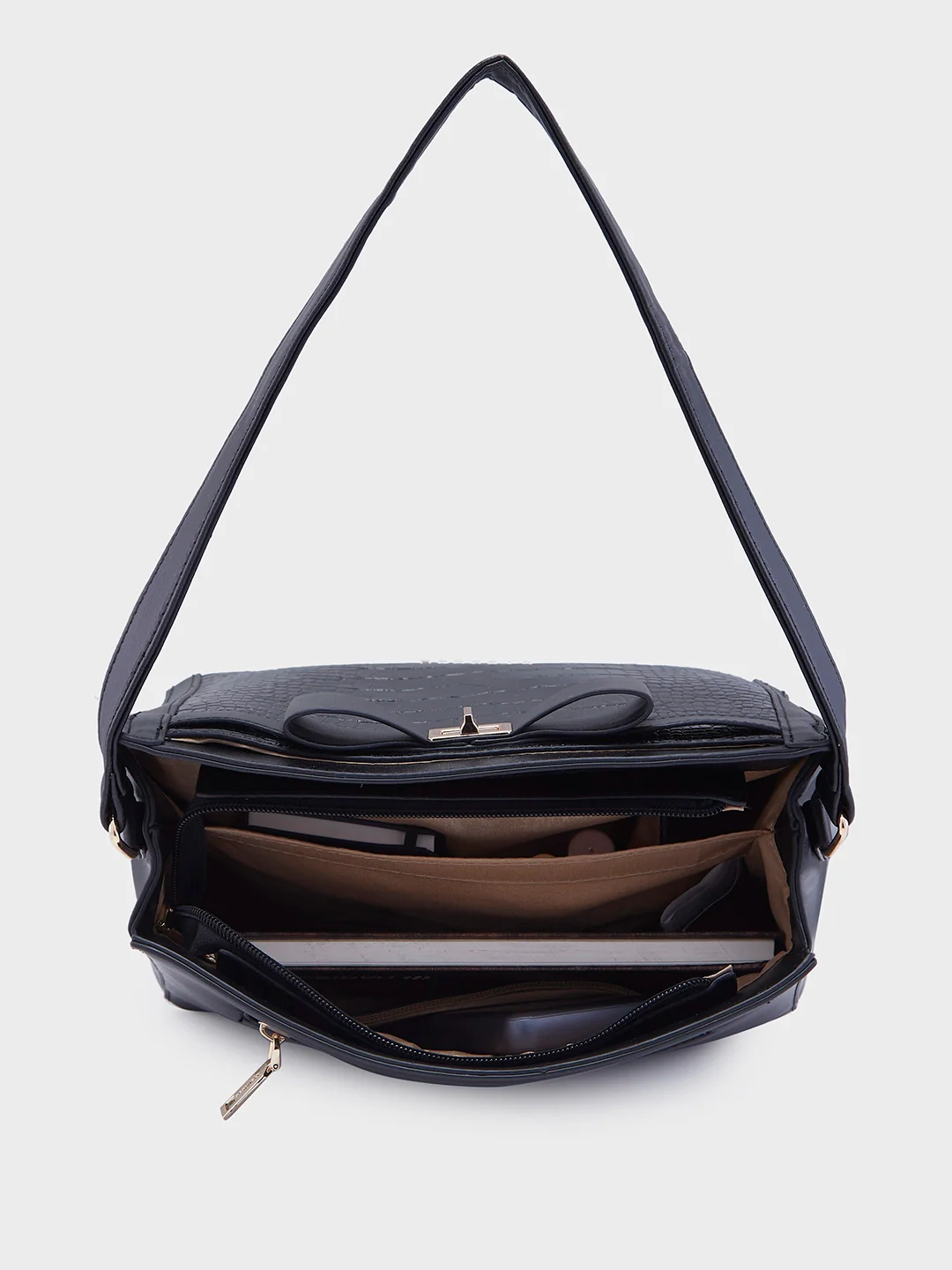 Caprese Romita Medium Black Hobo Bag - Image 8
