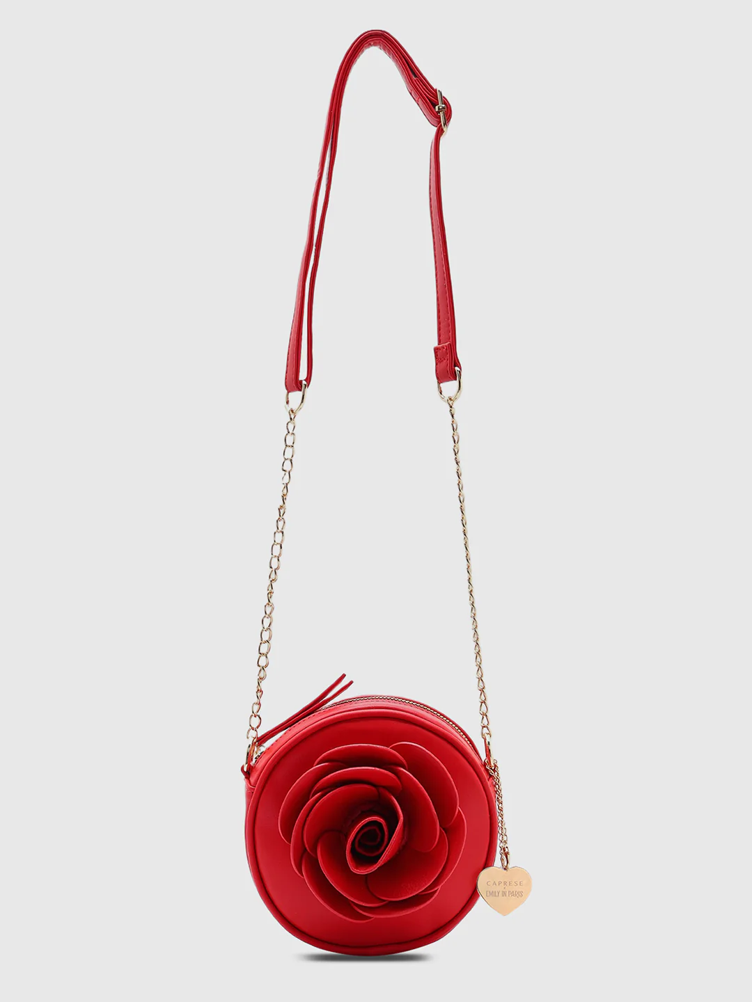 Caprese Rose Medium Red Sling Bag - Image 11