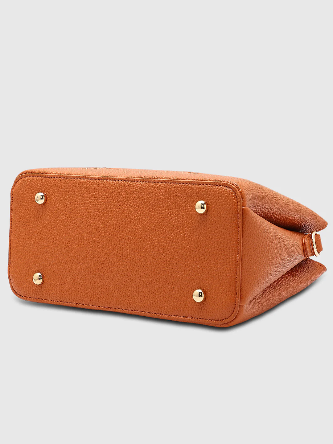 Caprese Rose Small Tan Satchel Bag - Image 15