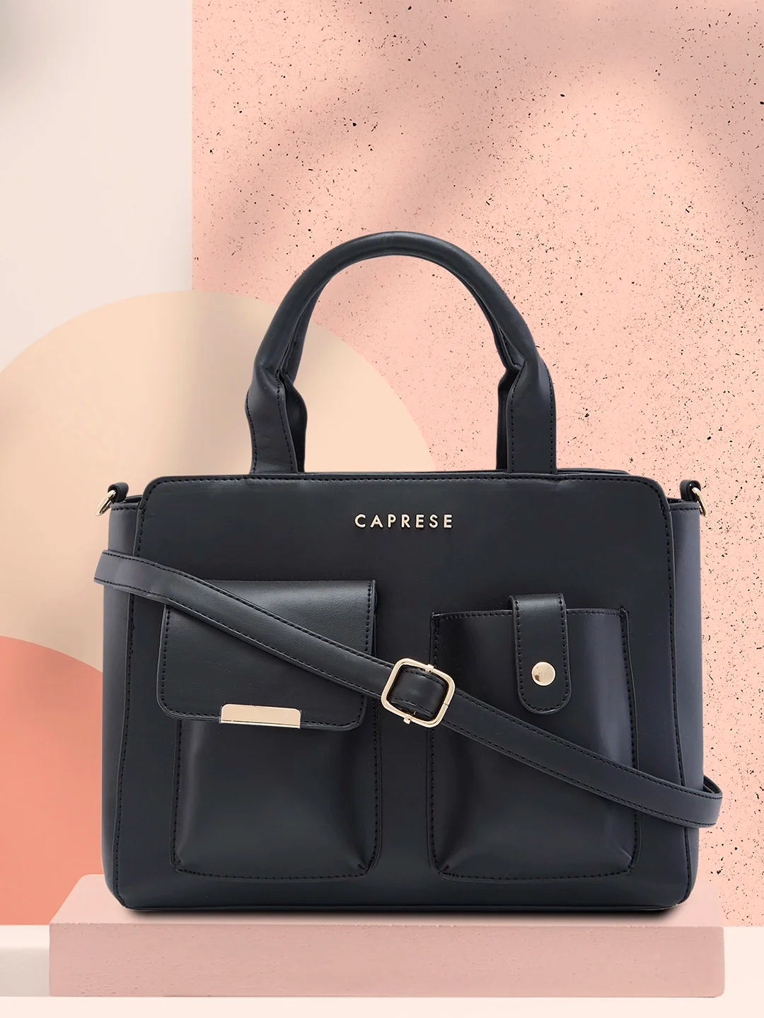 Caprese Roxena Medium Black Tote Bag - Image 3