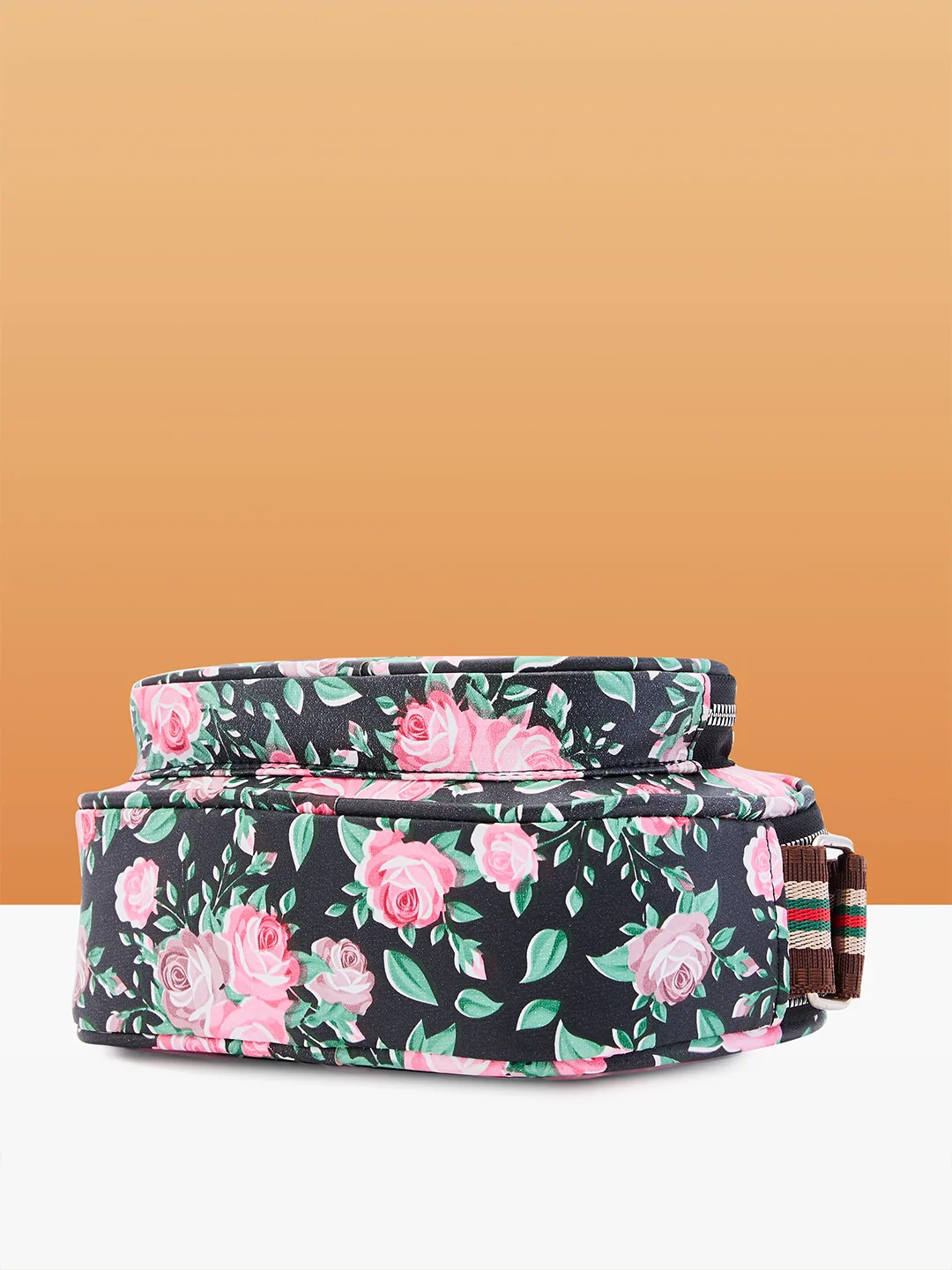 Caprese Ryko Medium Black Sling Bag - Image 8