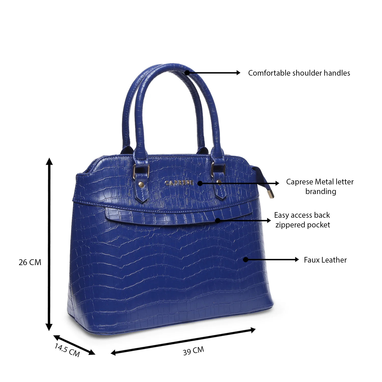Caprese Rylee Large Satchel Bag - Image 8
