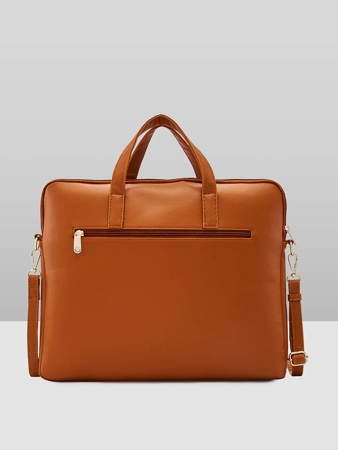 Caprese Ryma Medium Tan & Beige Laptop Bag Bag - Image 3