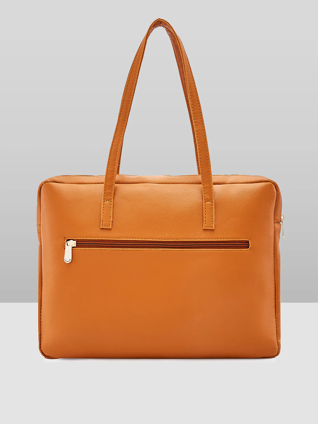 Caprese Ryma Small Tan & Beige Laptop Bag Bag - Image 3