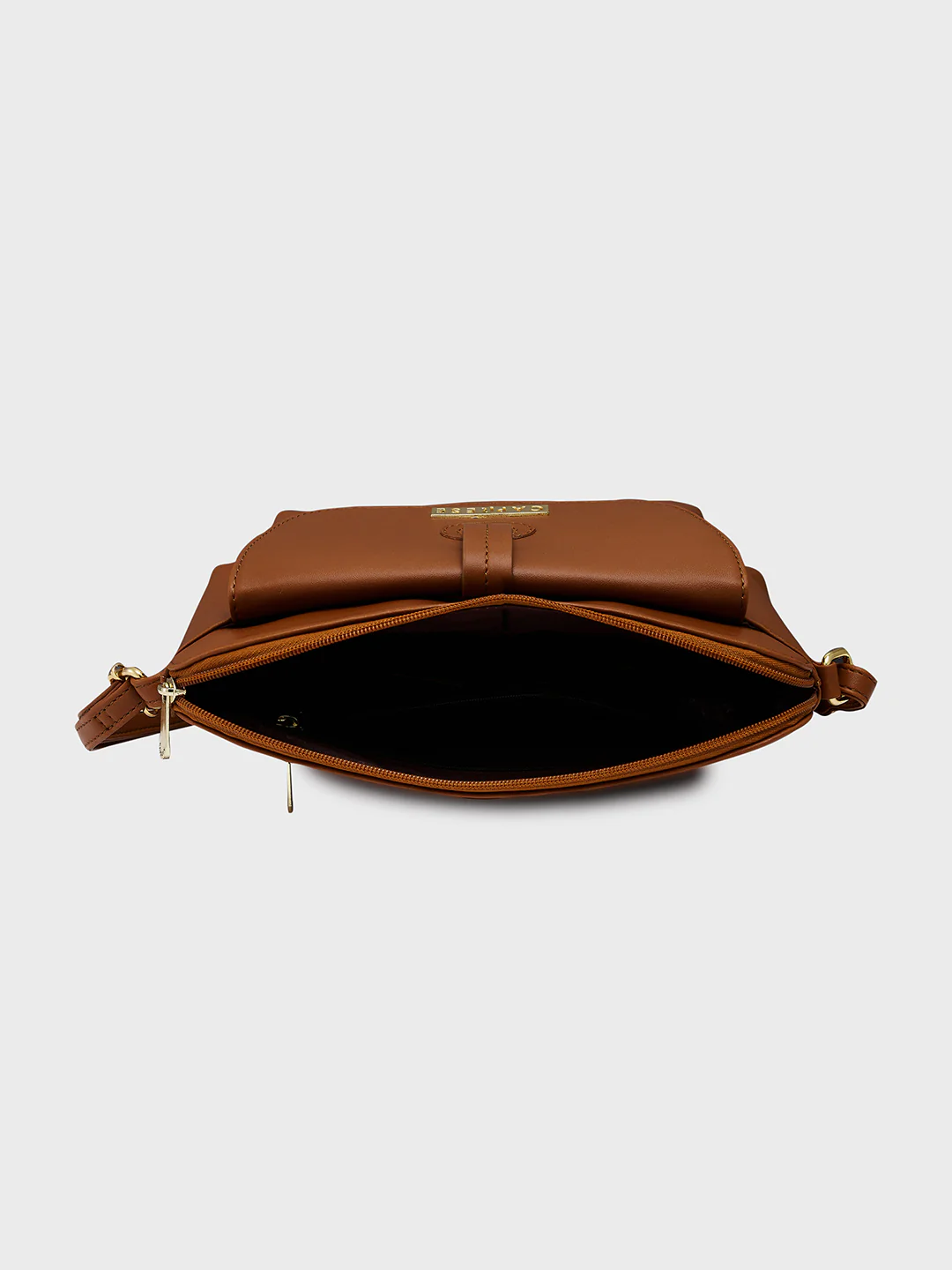Caprese Sabeera Small Tan Sling Bag - Image 9