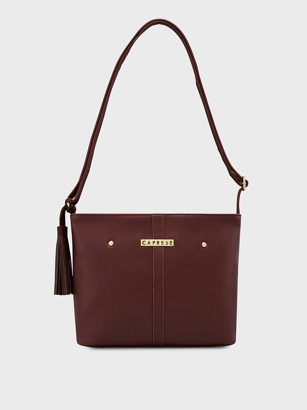 Caprese Sabreen Medium Chocolate Sling Bag