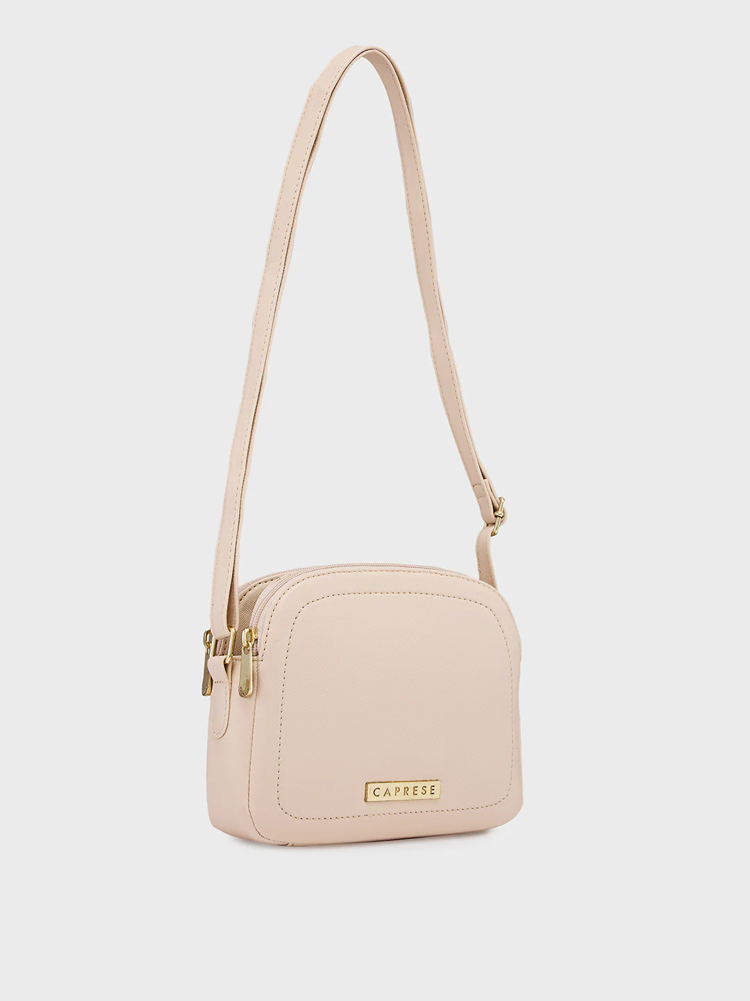Caprese Safia Small Beige Sling Bag - Image 5