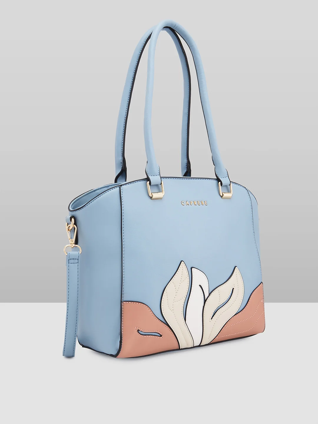 Caprese Sage Medium Blue Satchel Bag - Image 4