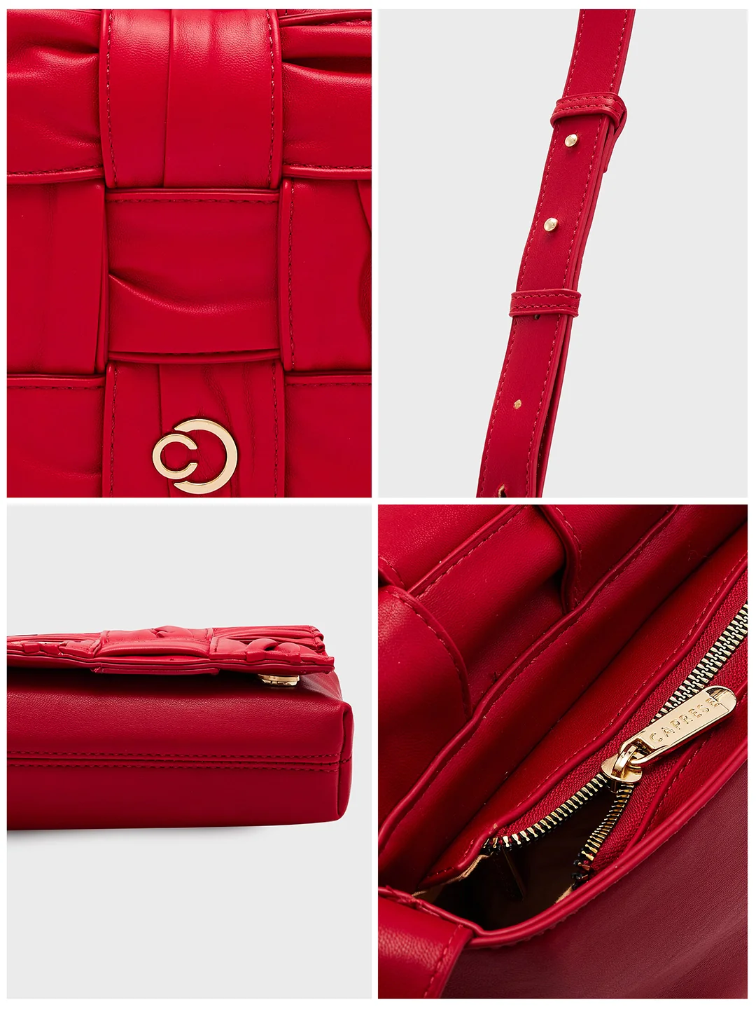 Caprese Sandie Small Red Sling Bag - Image 15