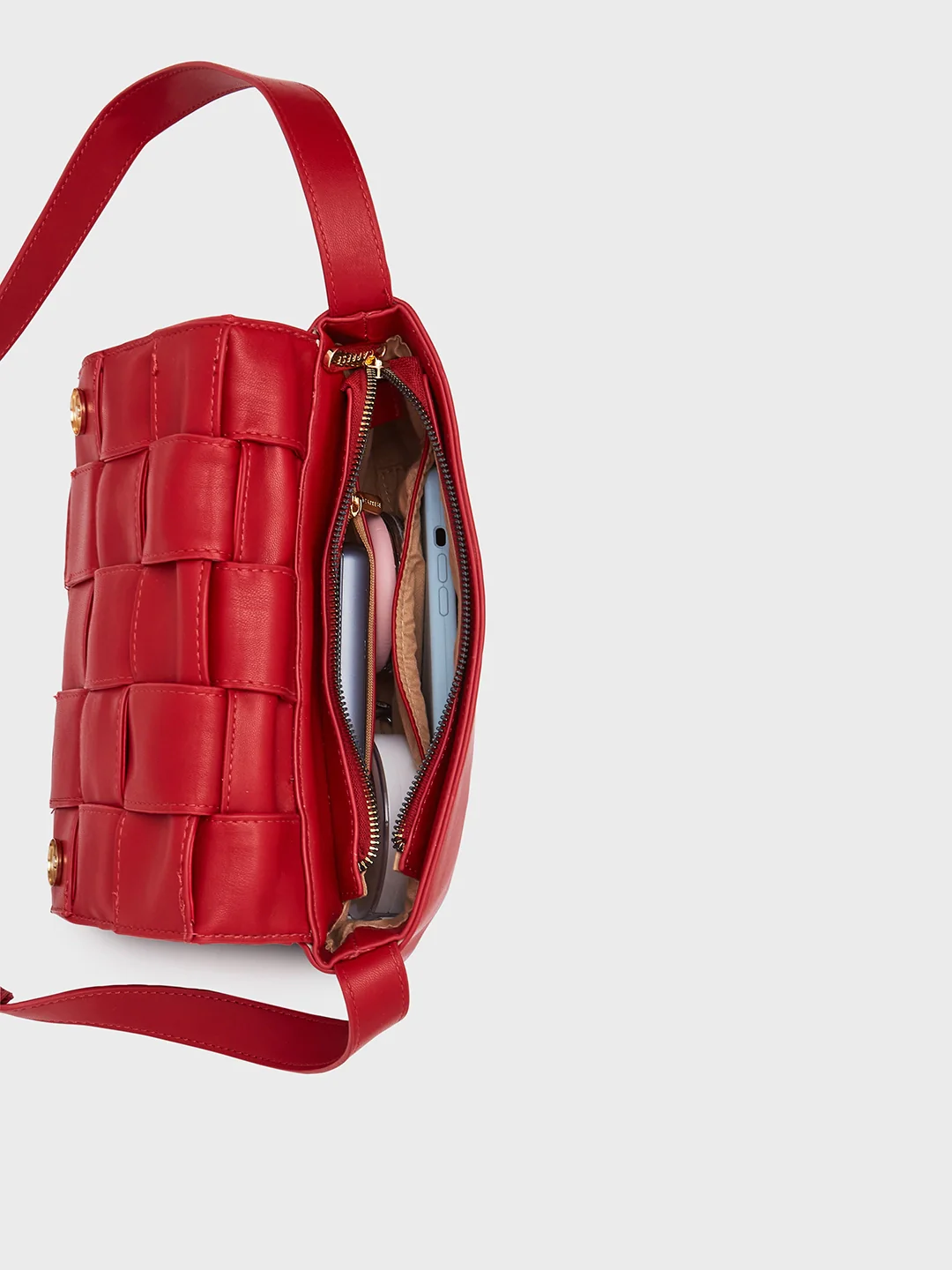 Caprese Sandie Small Red Sling Bag - Image 8