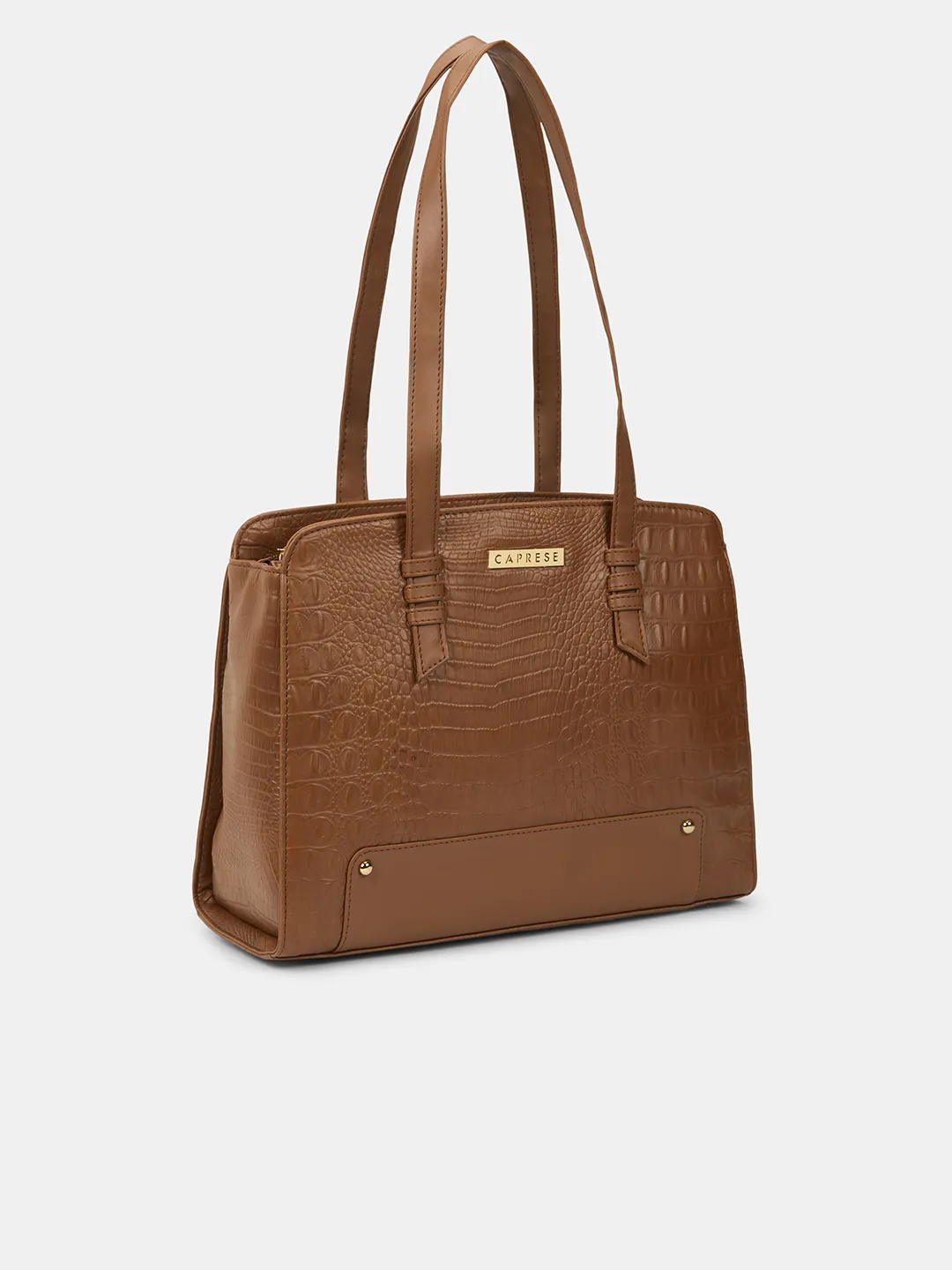 Caprese  Sansa Large Tan Satchel Bag - Image 3