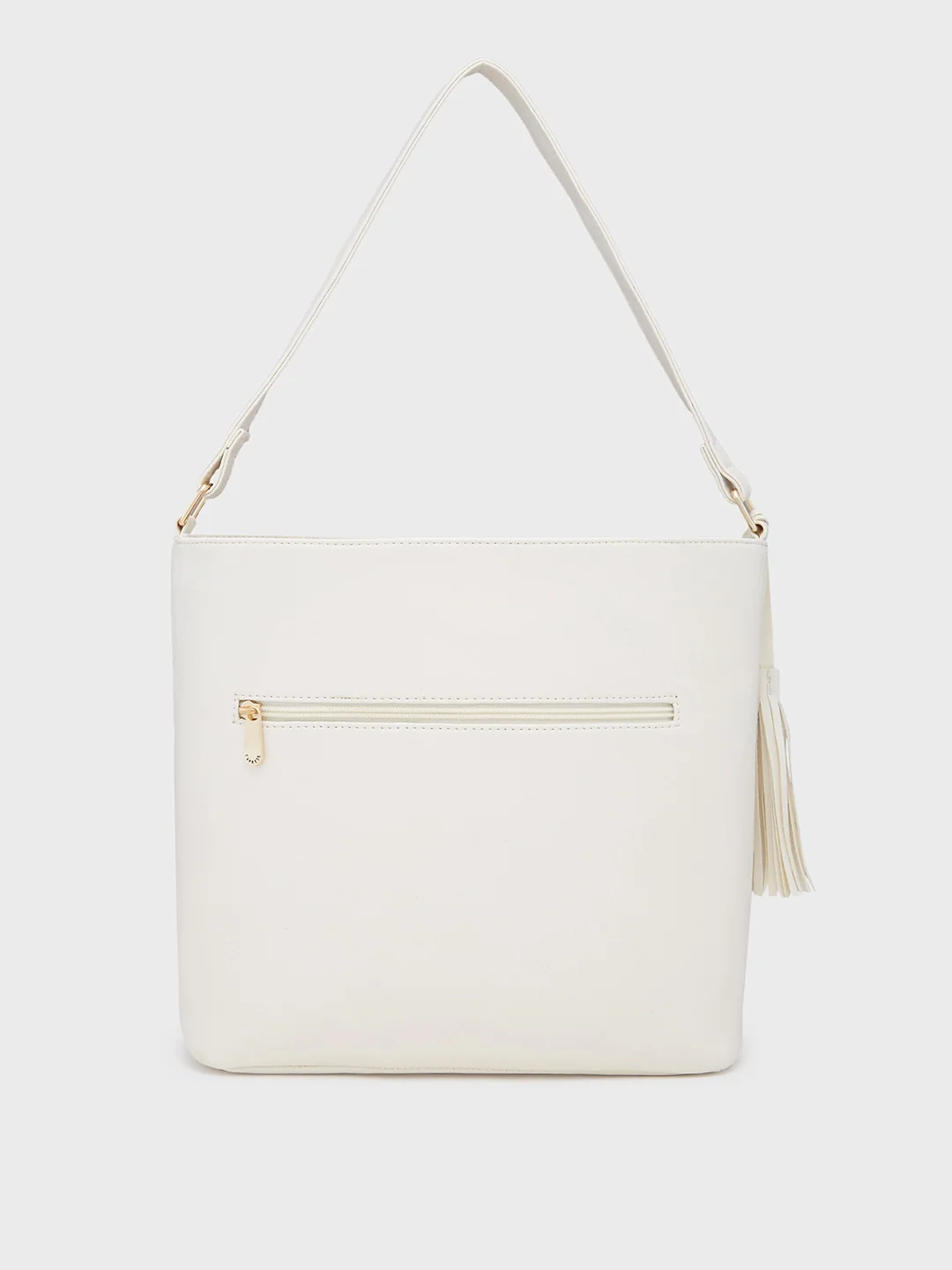 Caprese Sari Medium Off White Hobo Bag - Image 4
