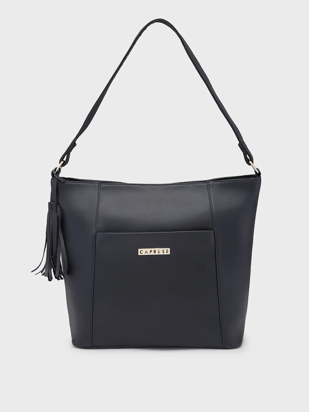 Caprese Sari Medium Black Hobo Bag - Image 3