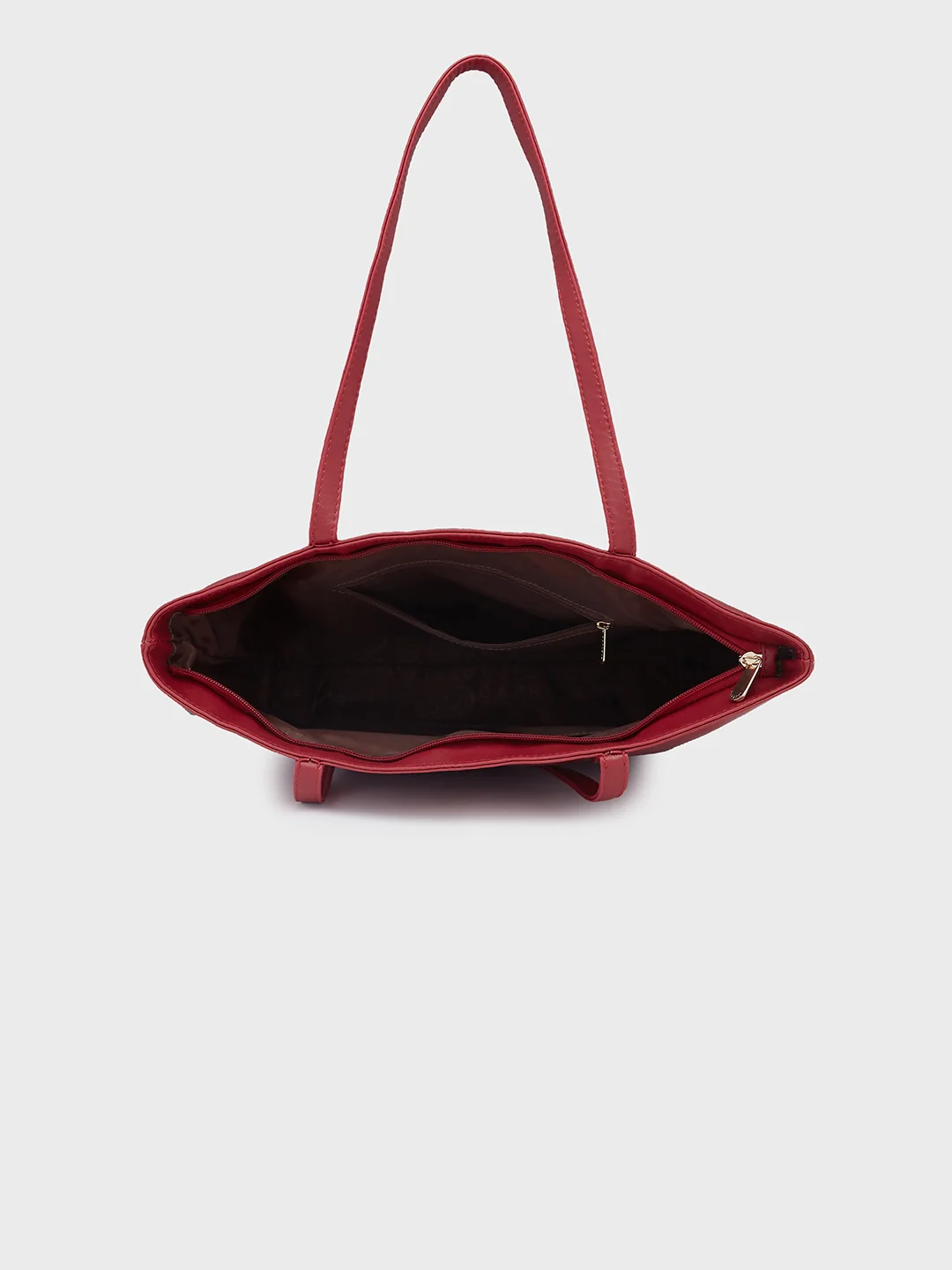Caprese Sari Medium Maroon Tote Bag - Image 10