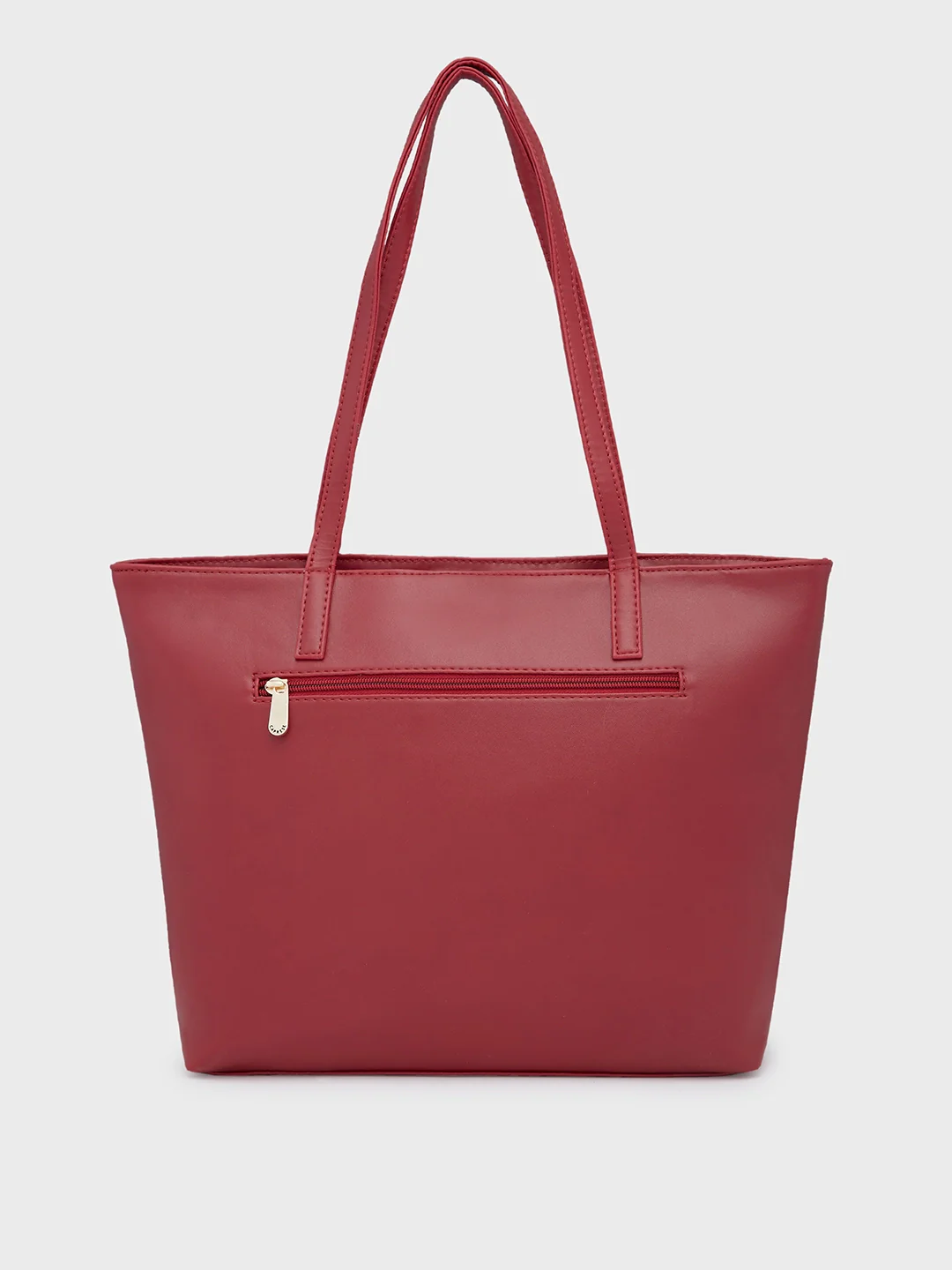 Caprese Sari Medium Maroon Tote Bag - Image 4