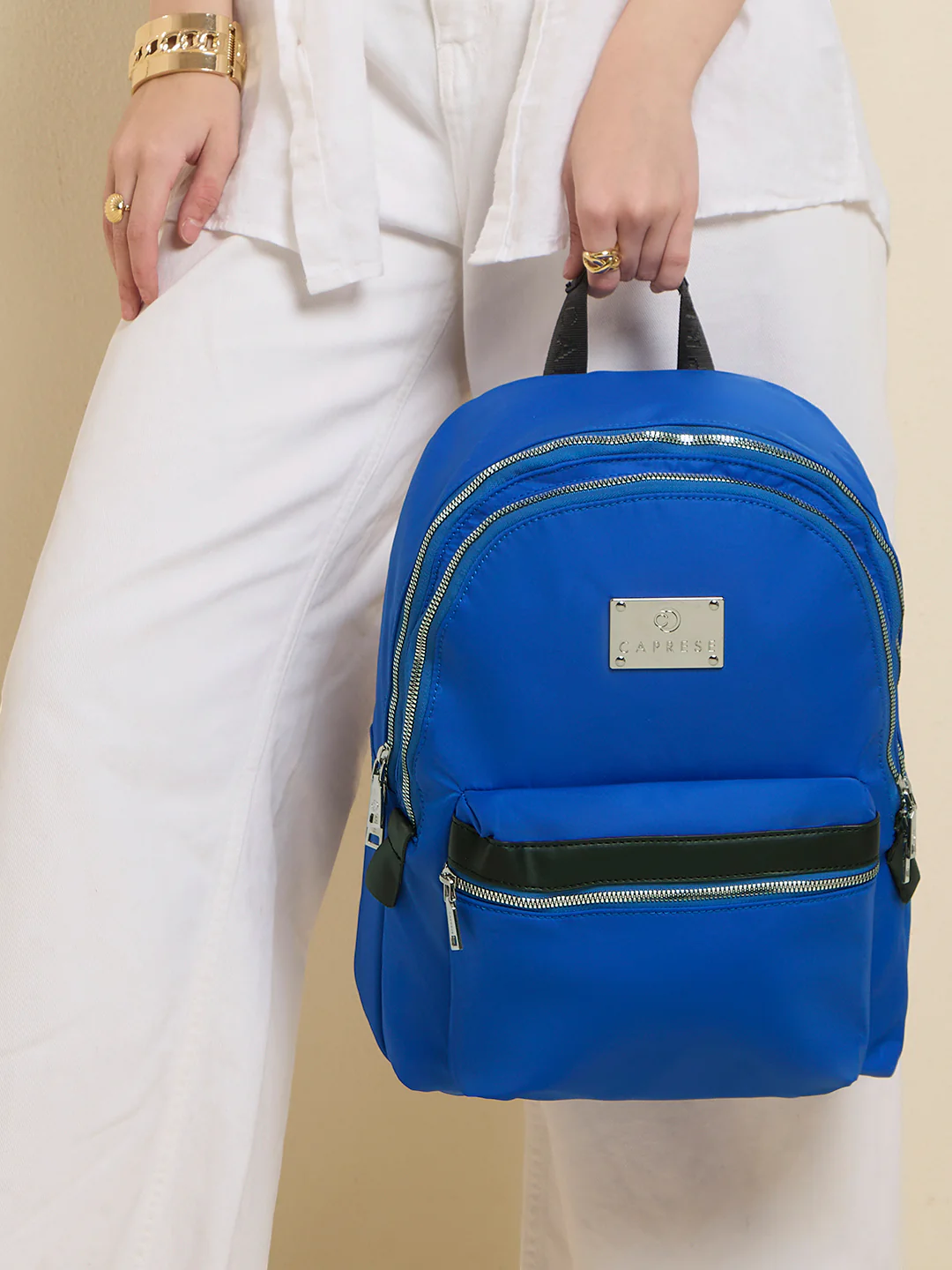 Caprese Saturn Medium Blue Backpack - Image 3