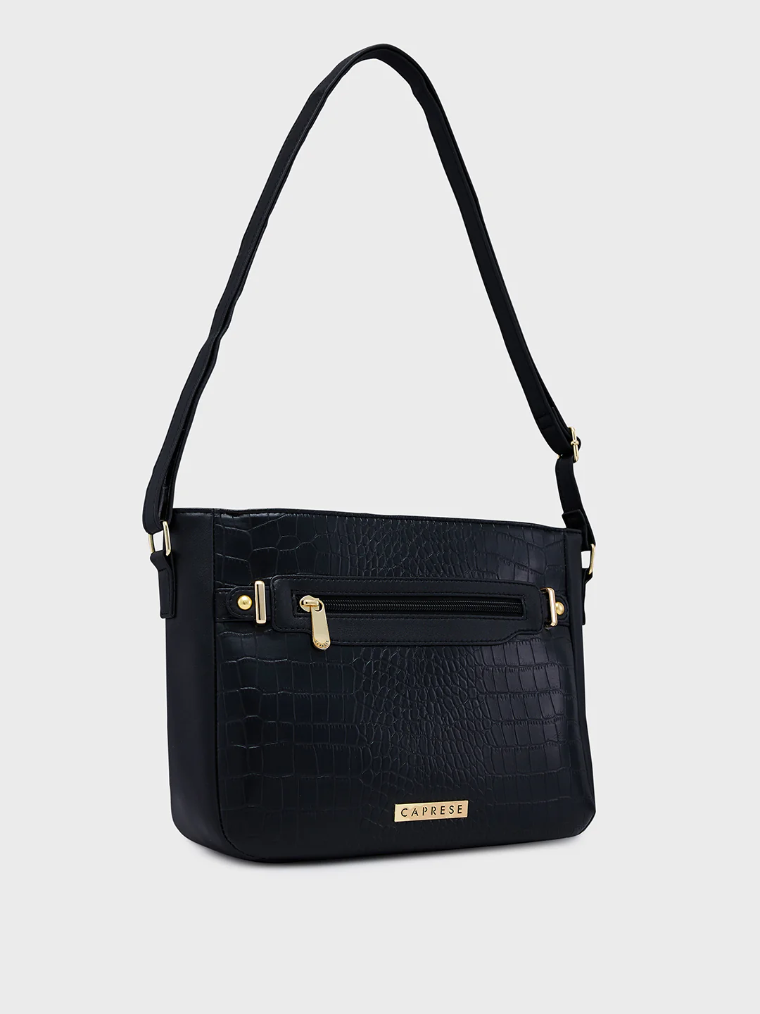 Caprese Savina Medium Black Sling Bag - Image 5