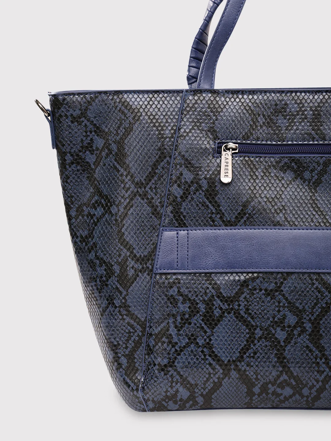 Caprese Saylor Large Blue Laptop Tote - Image 8