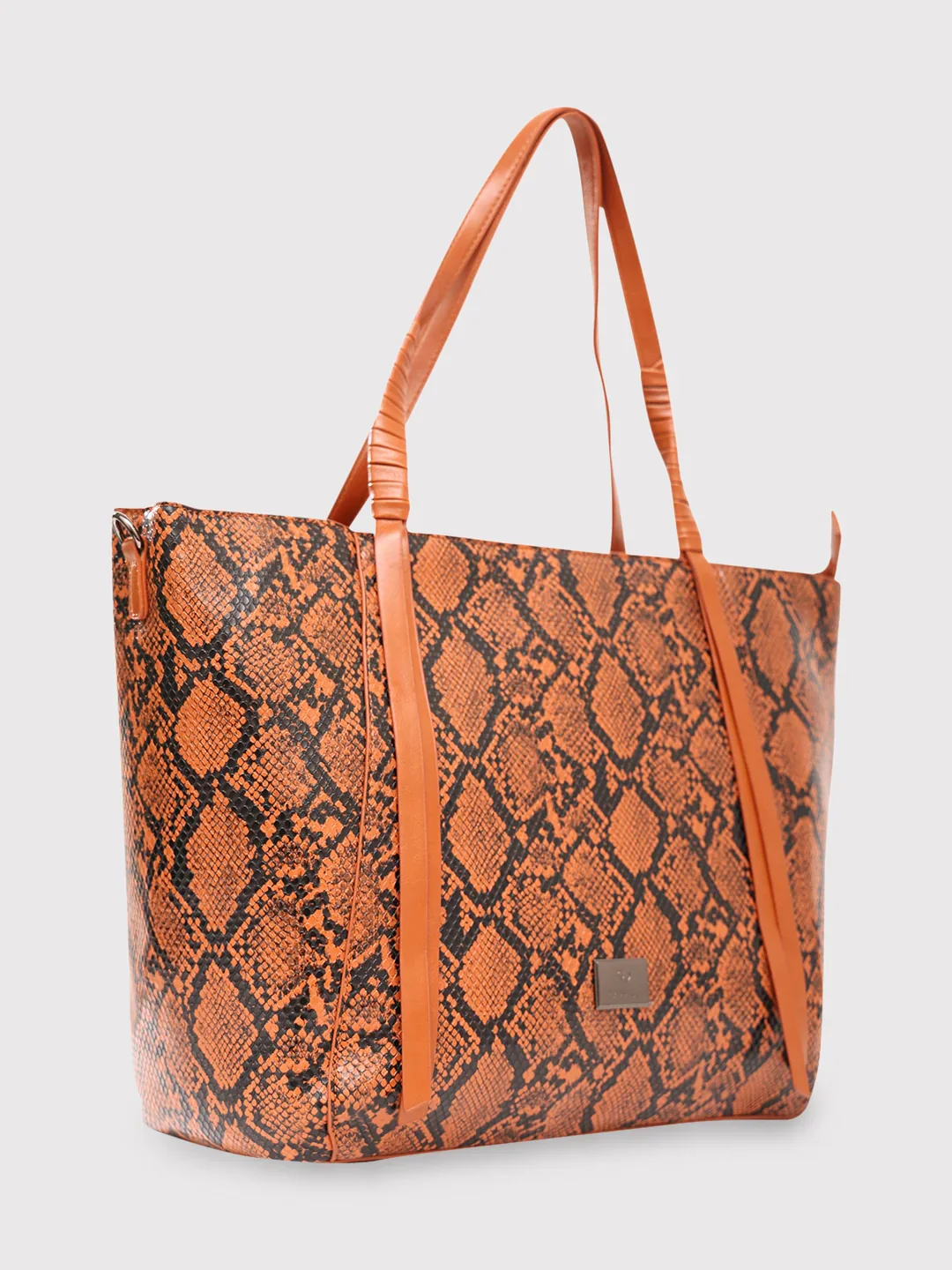 Caprese Saylor Large Tan Laptop Tote Bag - Image 3