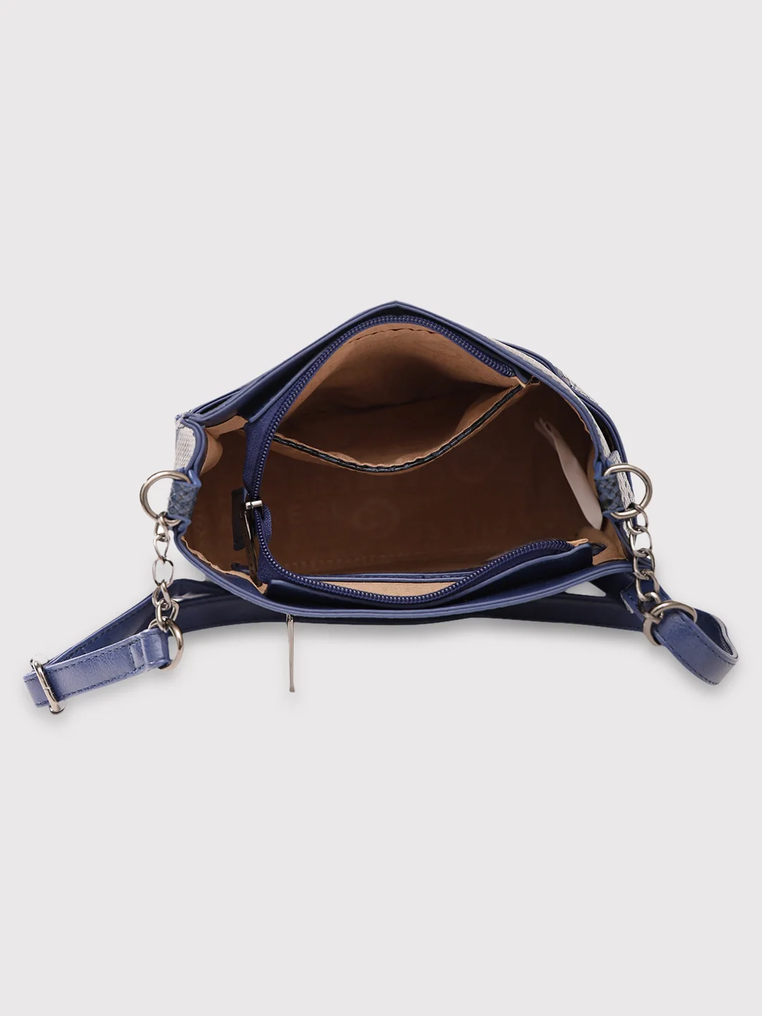 Caprese Saylor Small Blue Sling Bag - Image 6