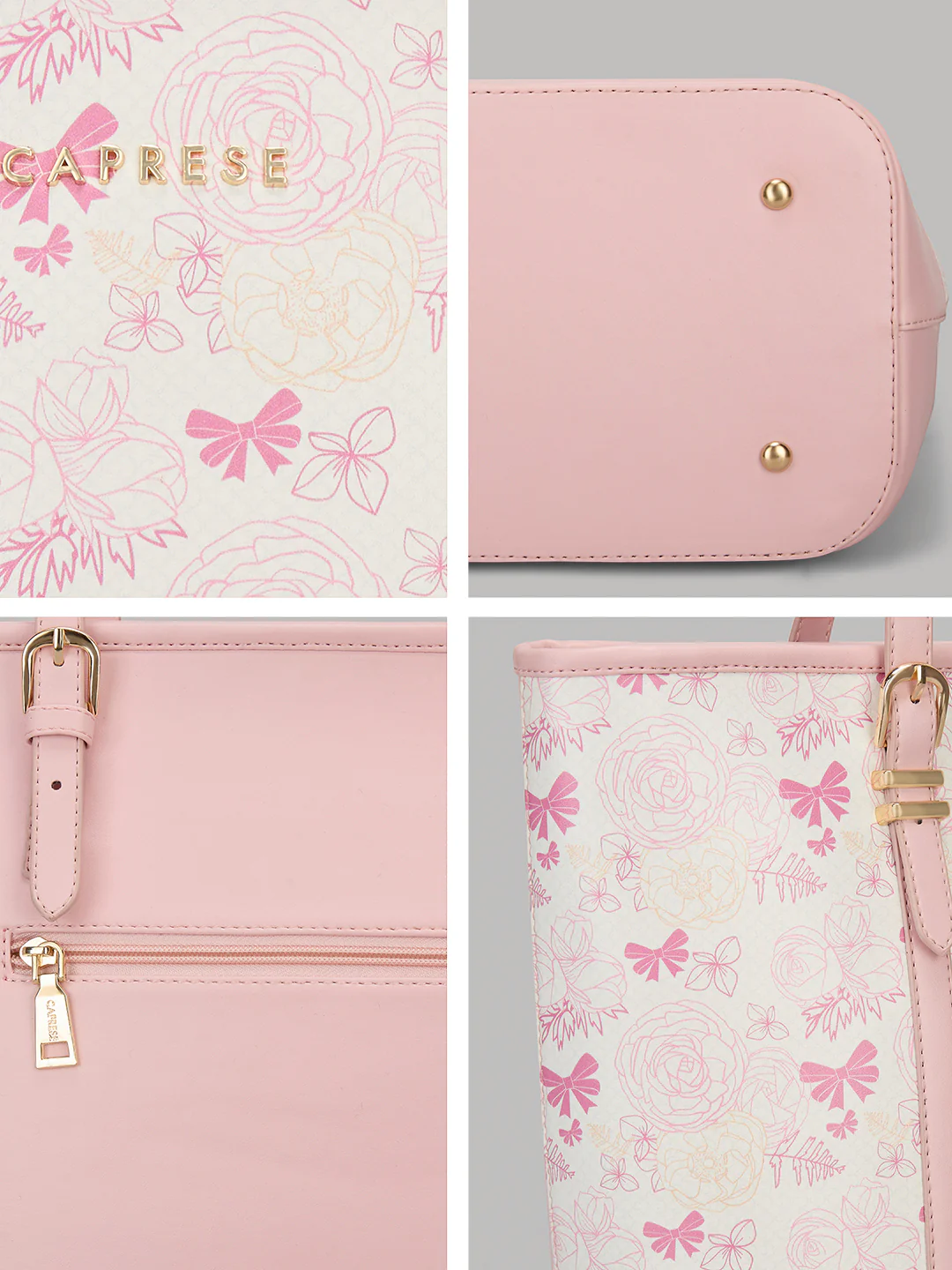 Caprese Scarlet Large Pink Sorbet Tote Bag - Image 7