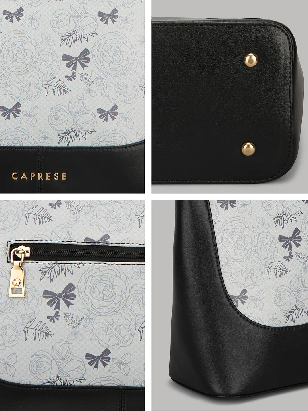 Caprese Scarlet Medium Black Hobo - Image 9