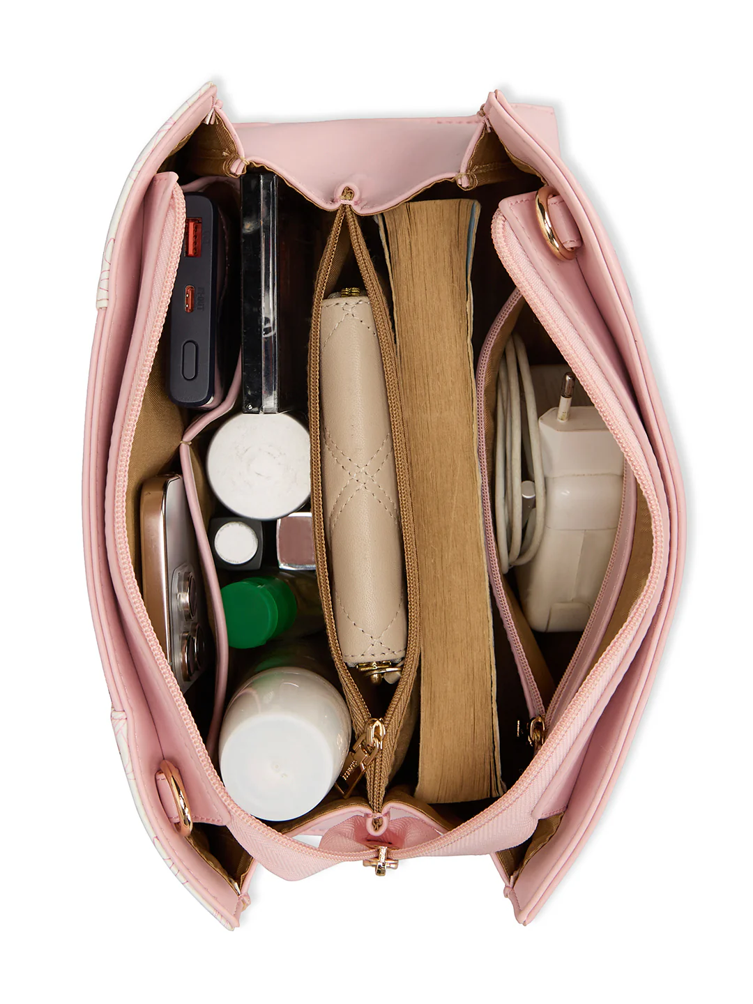 Caprese Scarlet Medium Pink Sorbet Satchel Bag - Image 8