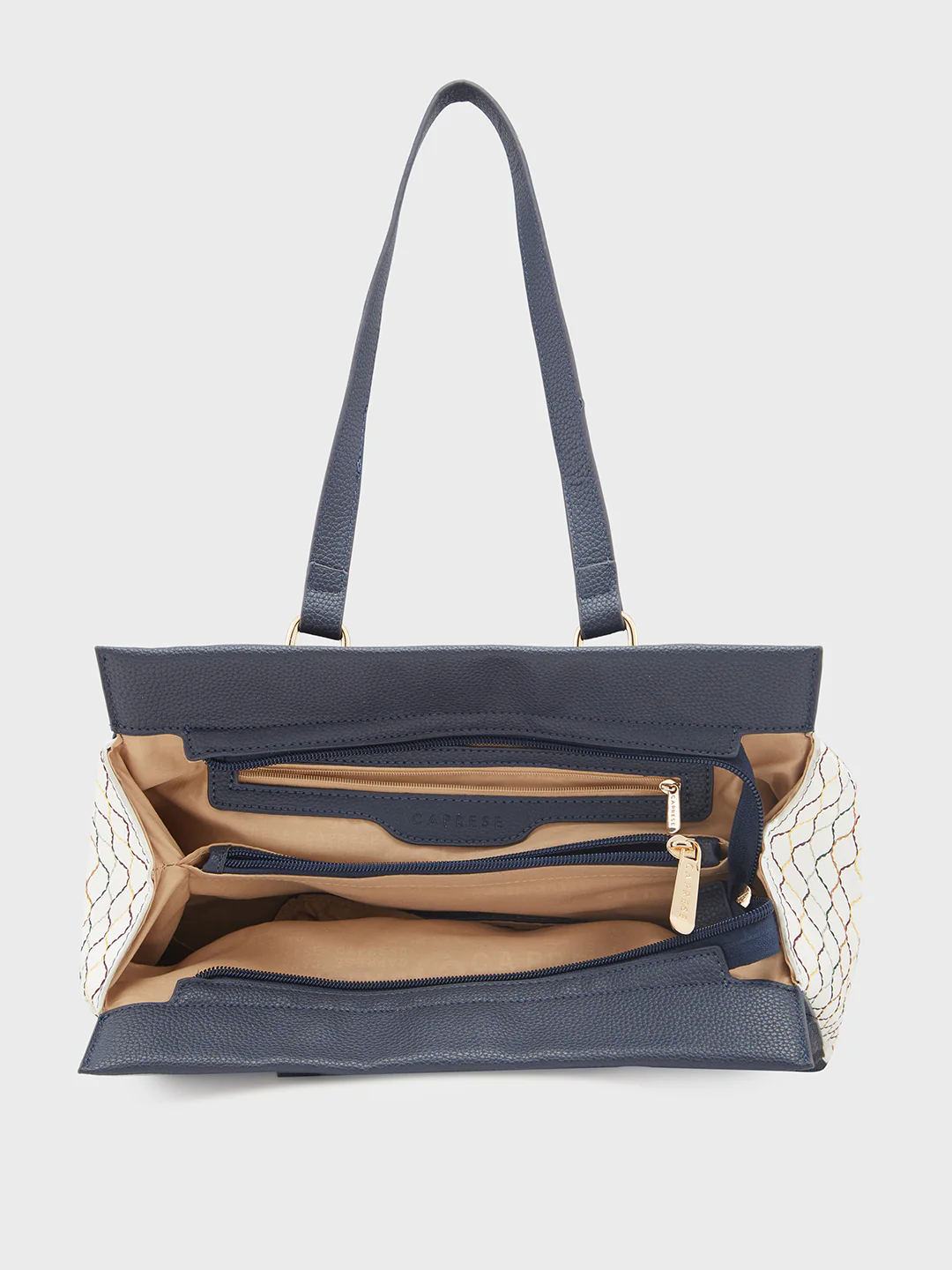 Caprese Shane Large Navy Satchel Bag - Image 10