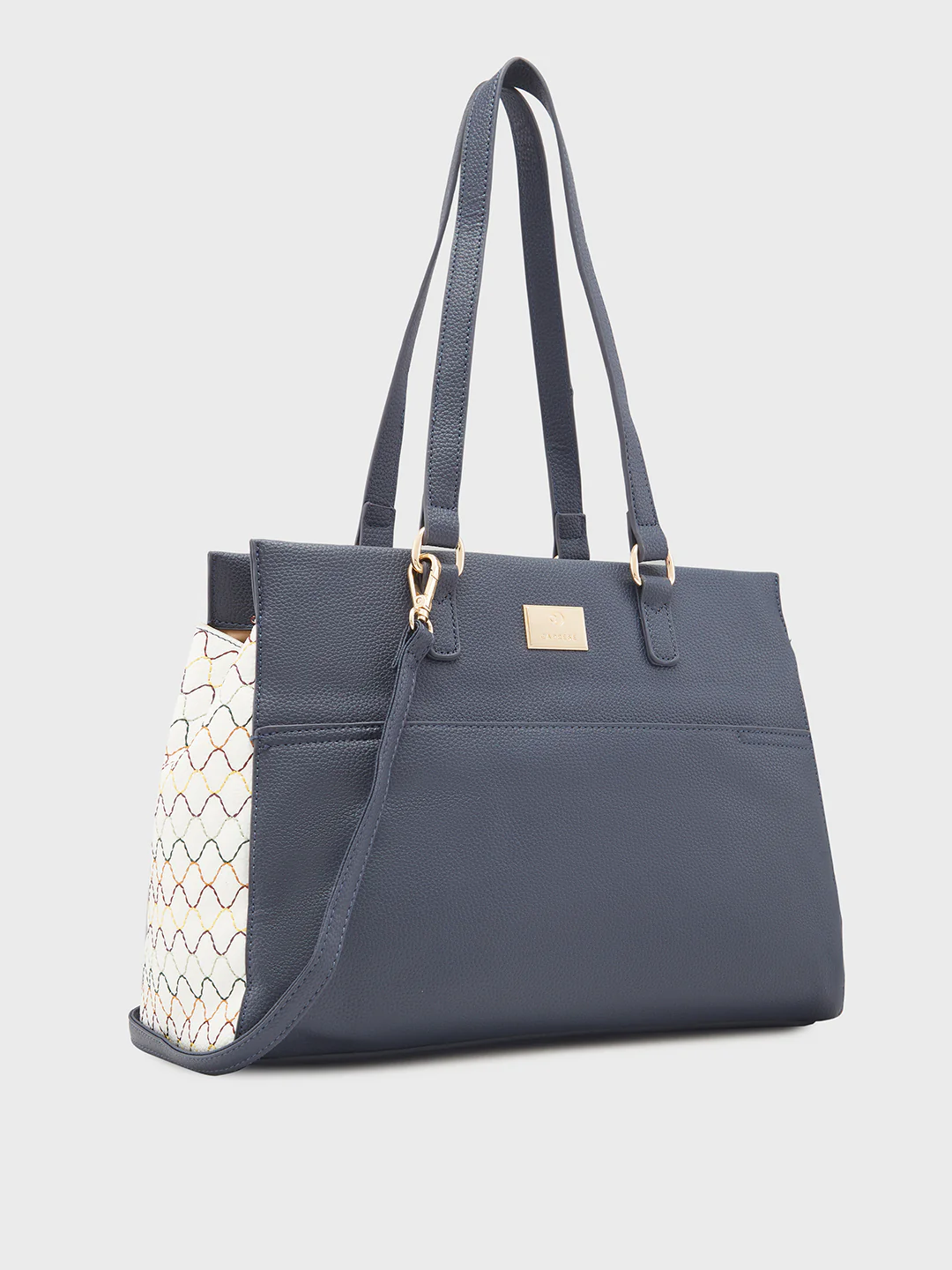 Caprese Shane Large Navy Satchel Bag - Image 5