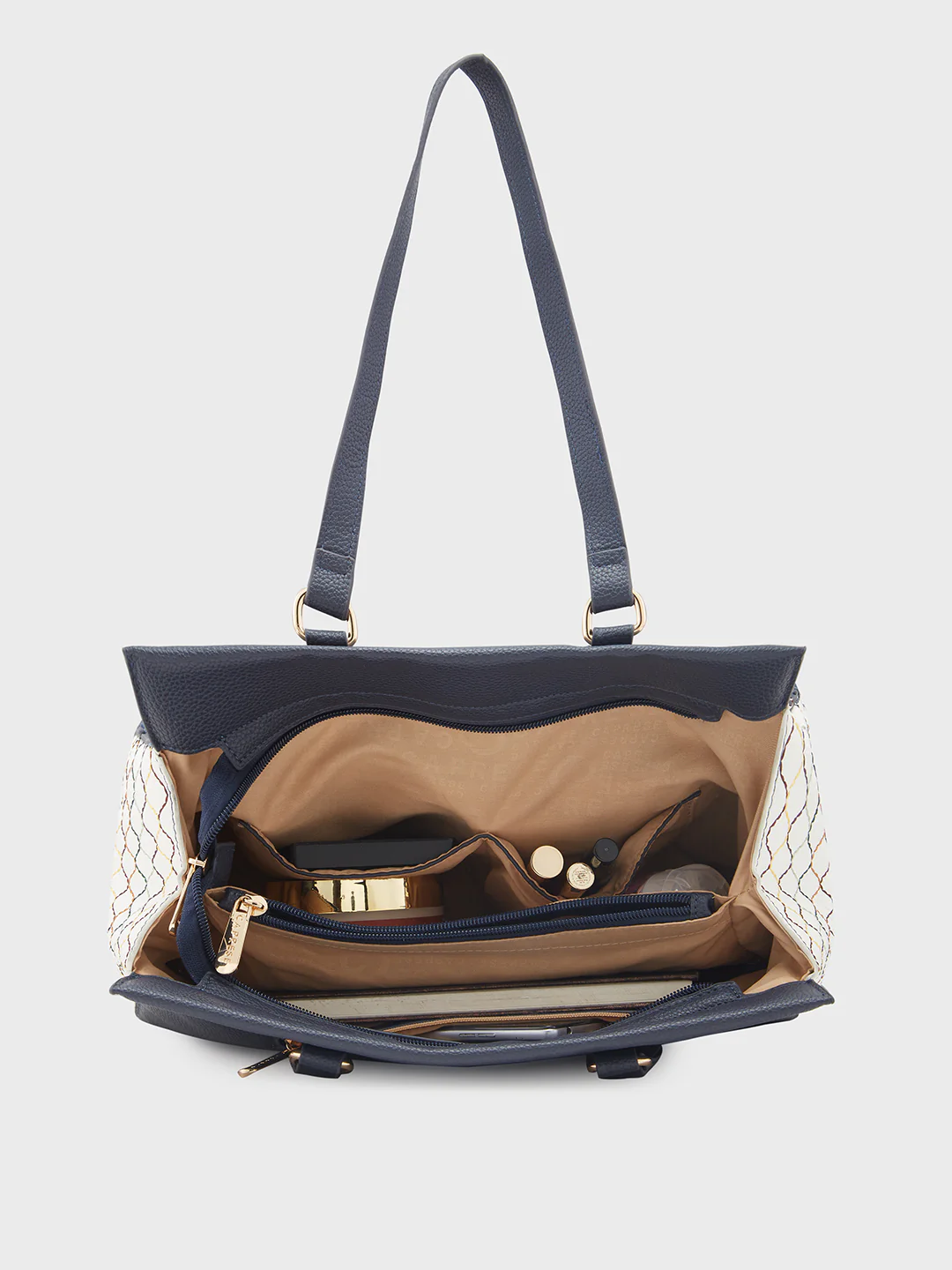 Caprese Shane Large Navy Satchel Bag - Image 9