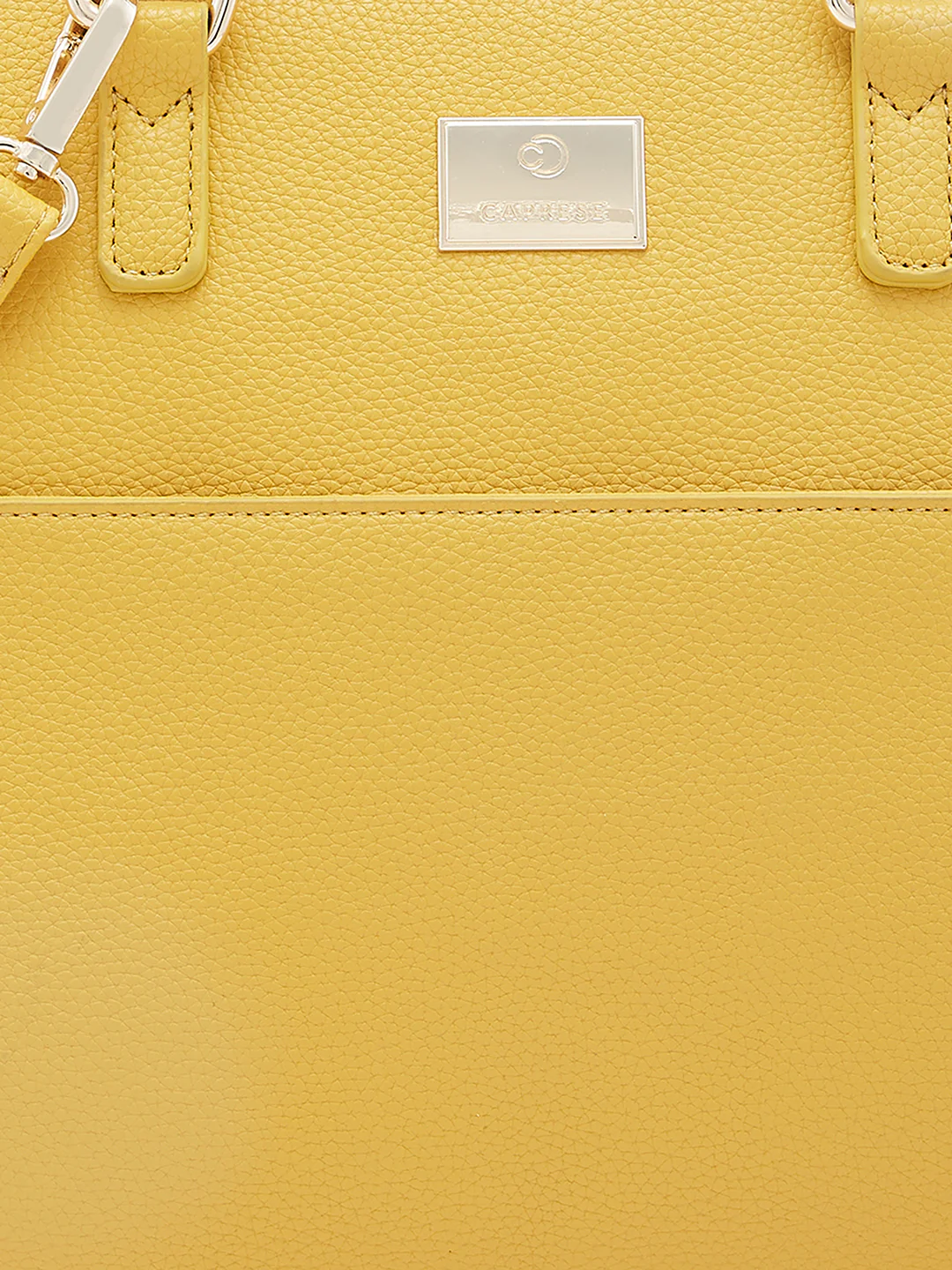 Caprese Shane Large Yellow Satchel Bag - Image 11