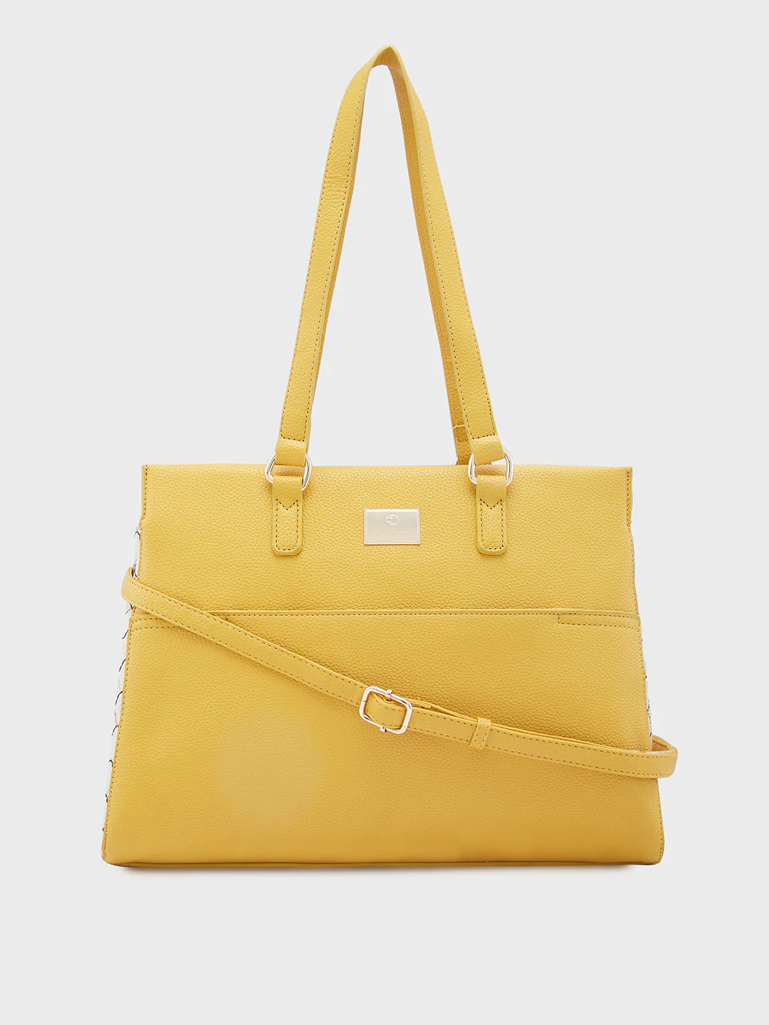 Caprese Shane Large Yellow Satchel Bag - Image 14