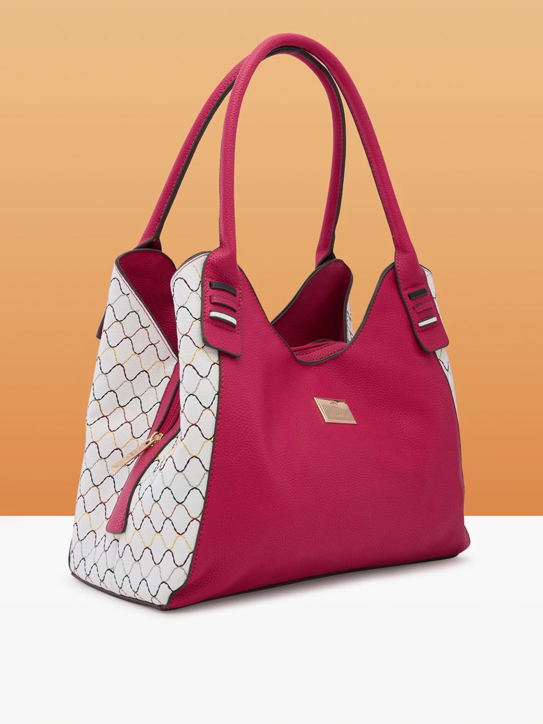Caprese Shane Medium Magenta Hobo Bag - Image 3