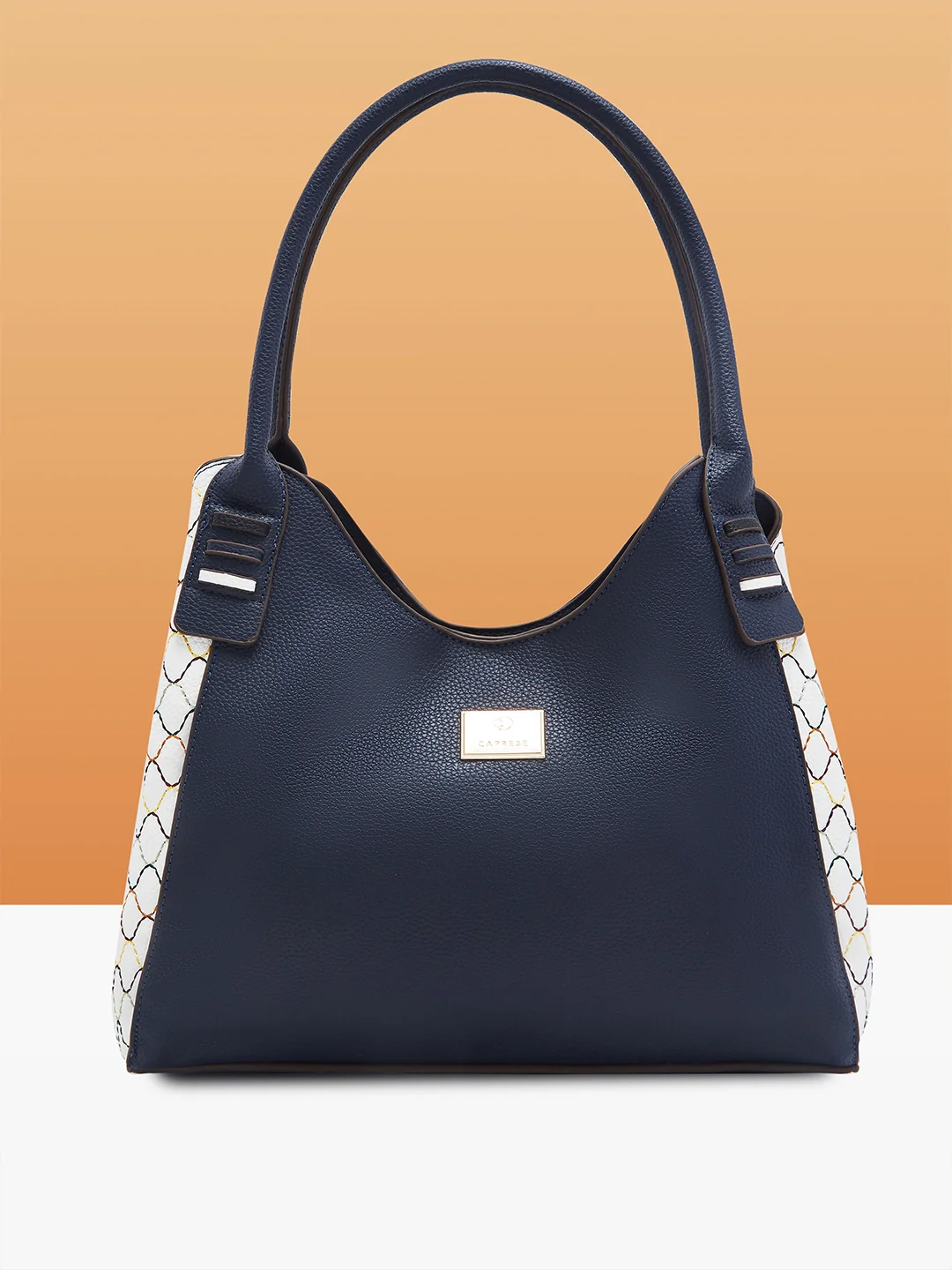 Caprese Shane Medium Navy Hobo Bag