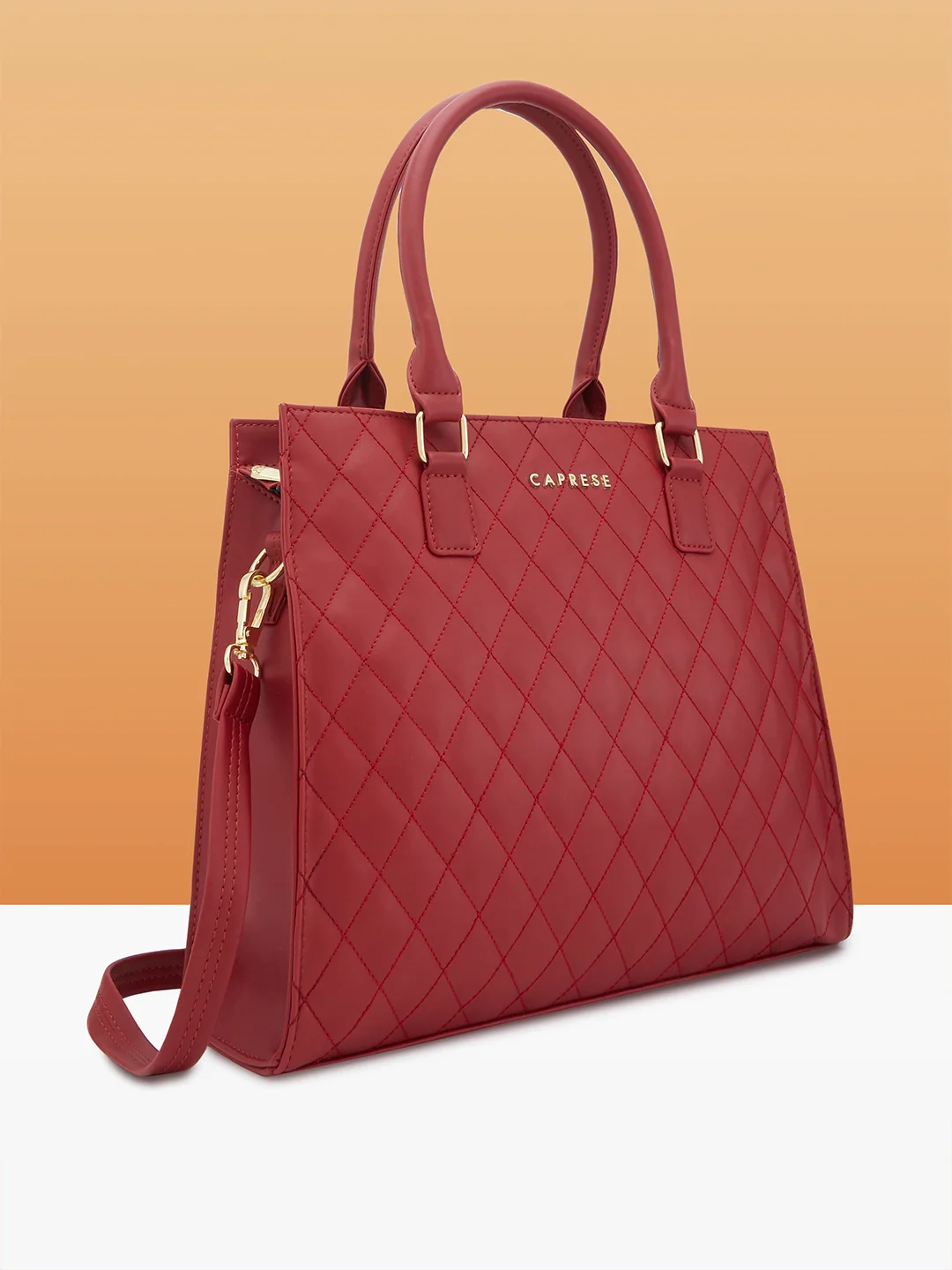 Caprese Sheena Large Red Satchel Bag - Image 3
