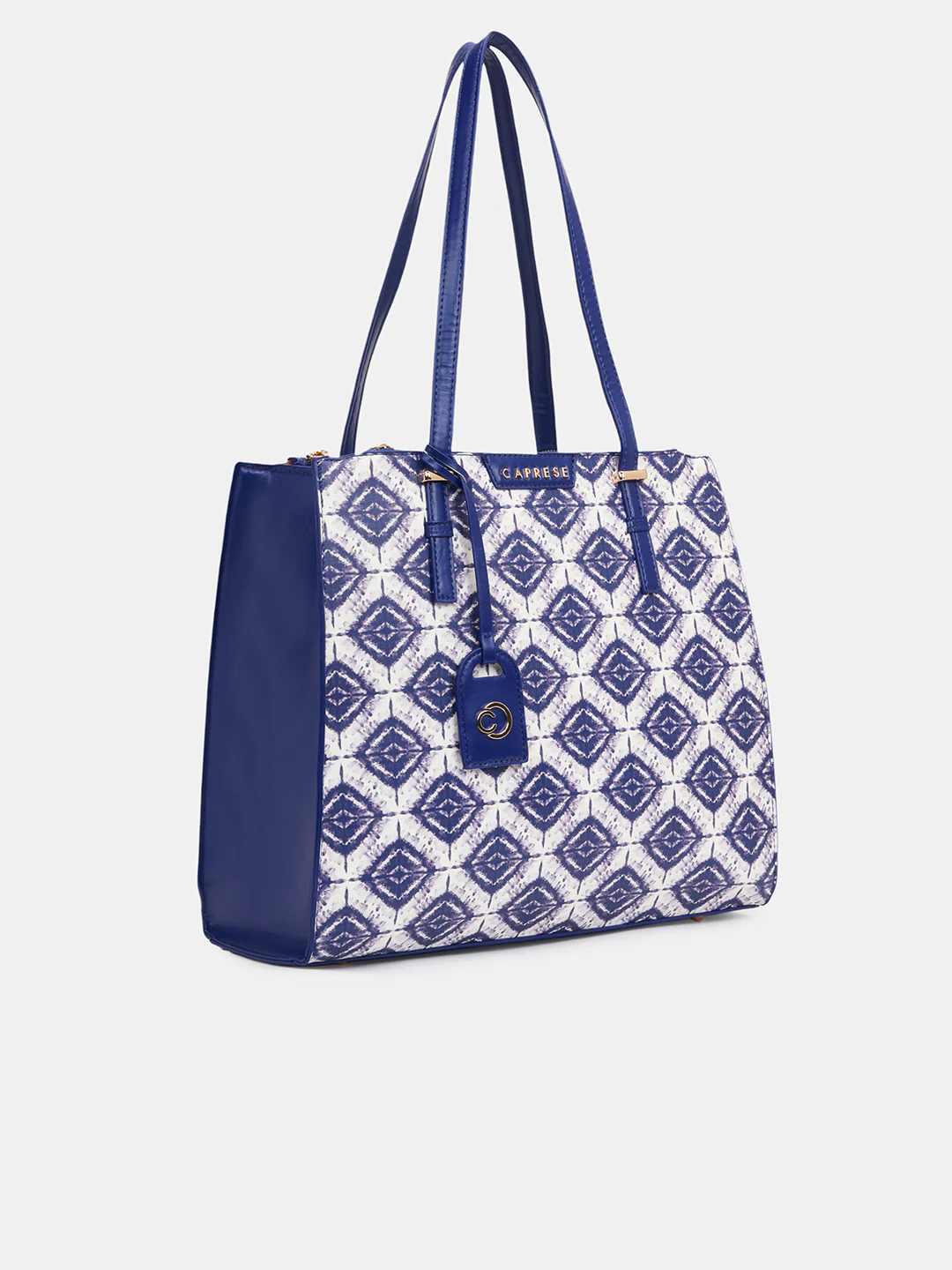 Caprese Shibori Large Blue Tote Bag - Image 3