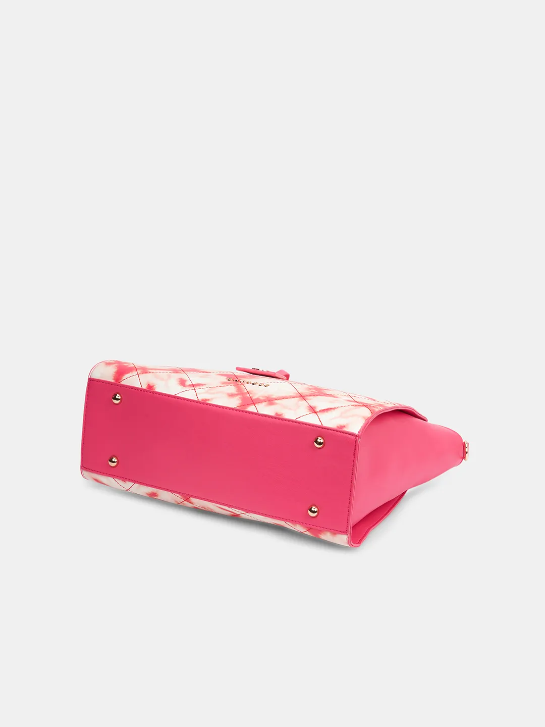 Caprese Shibori Large Pink Satchel Bag - Image 5