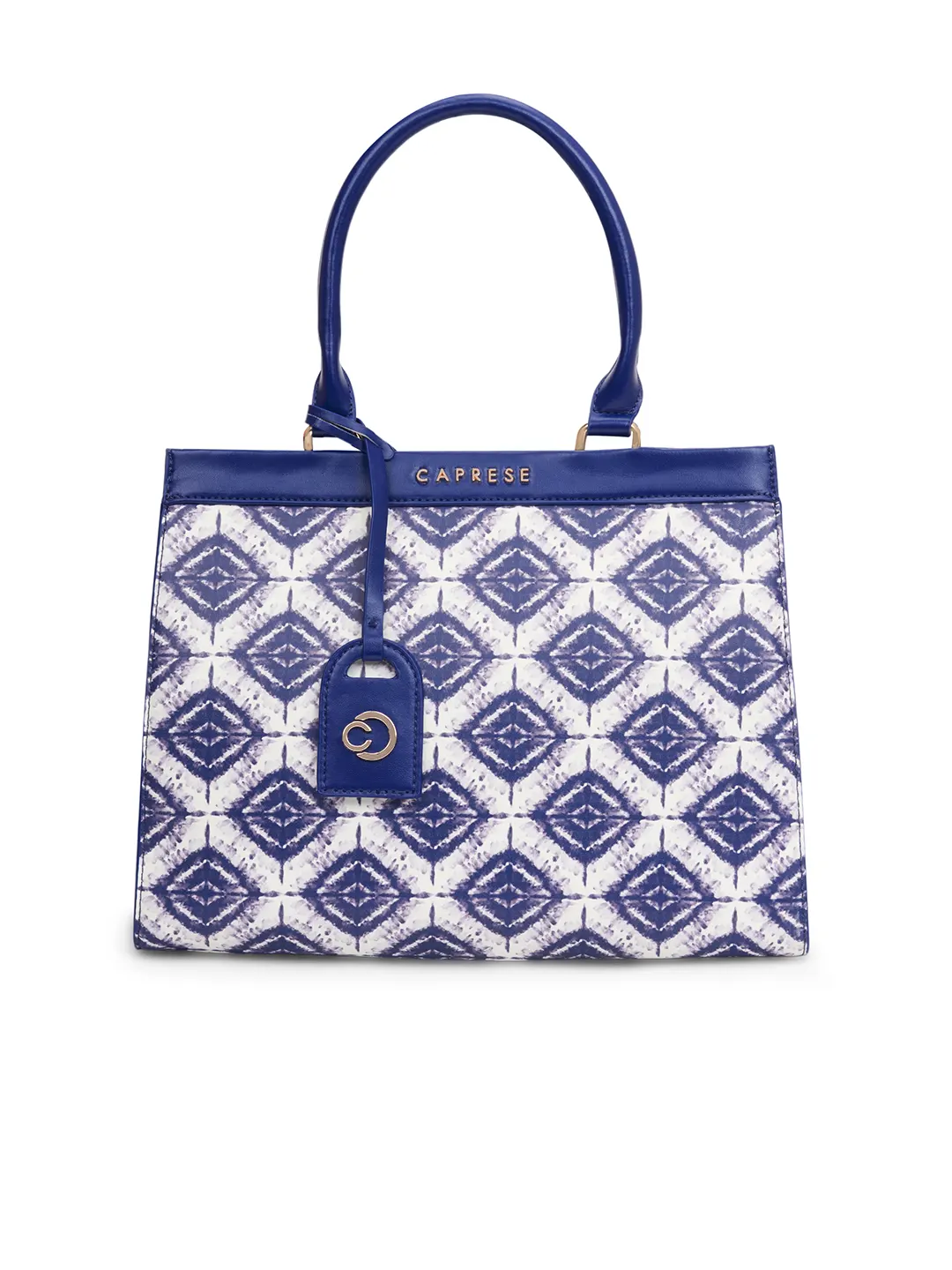 Caprese Shibori Medium Blue Satchel Bag - Image 2