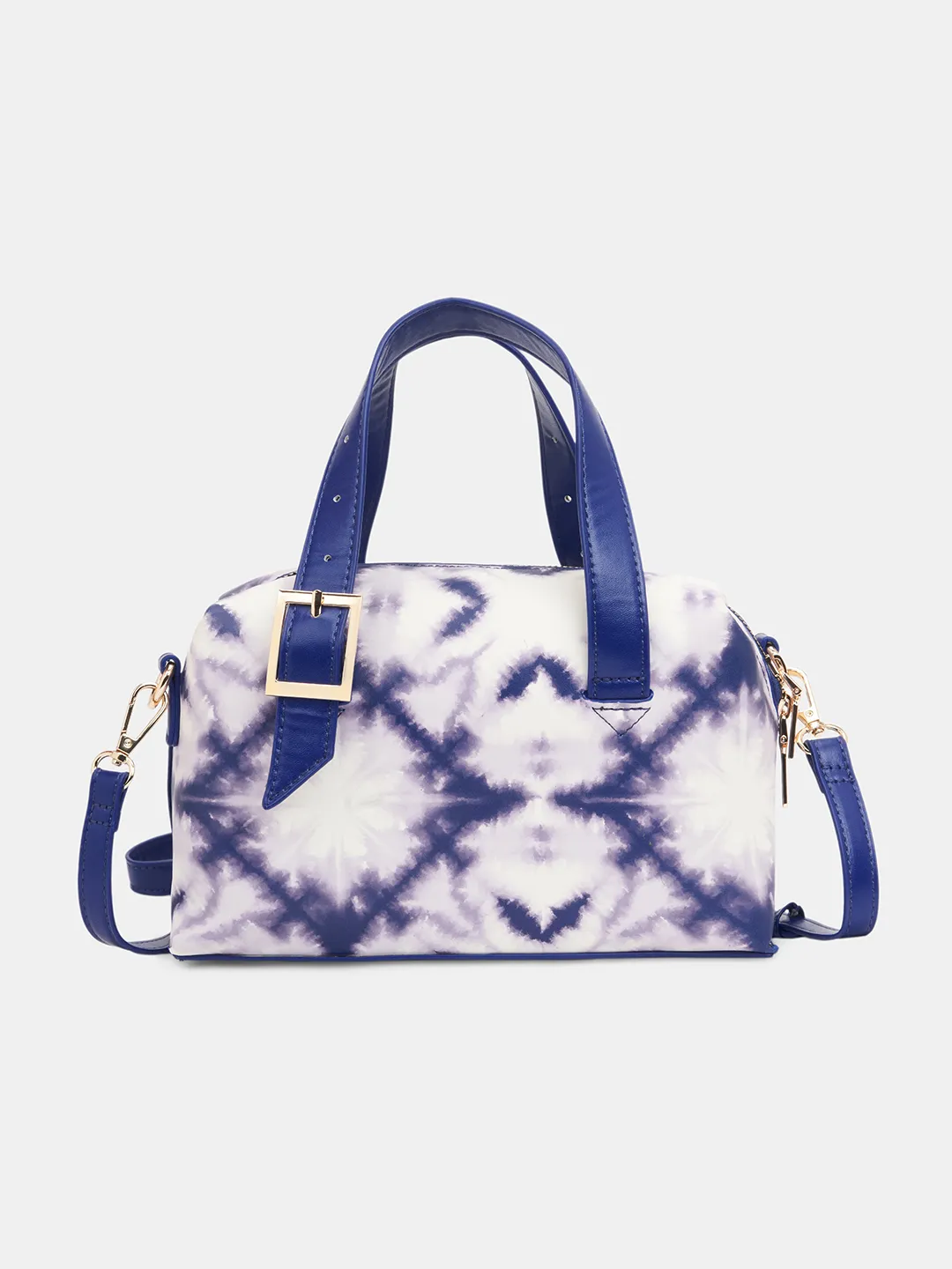 Caprese Shibori Small Blue Duffel Bag - Image 4