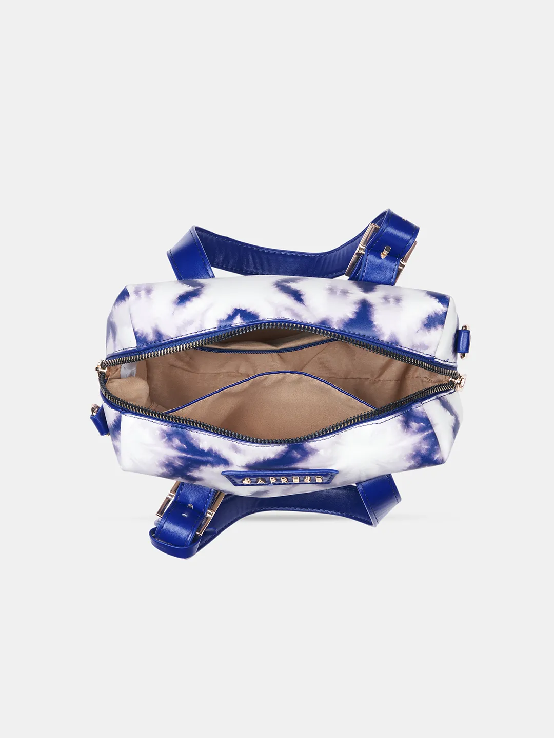 Caprese Shibori Small Blue Duffel Bag - Image 6